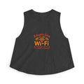 — "A Mom's Love Is Like Wi‑Fi" Mothers Day Graphic Tank Crop Top
