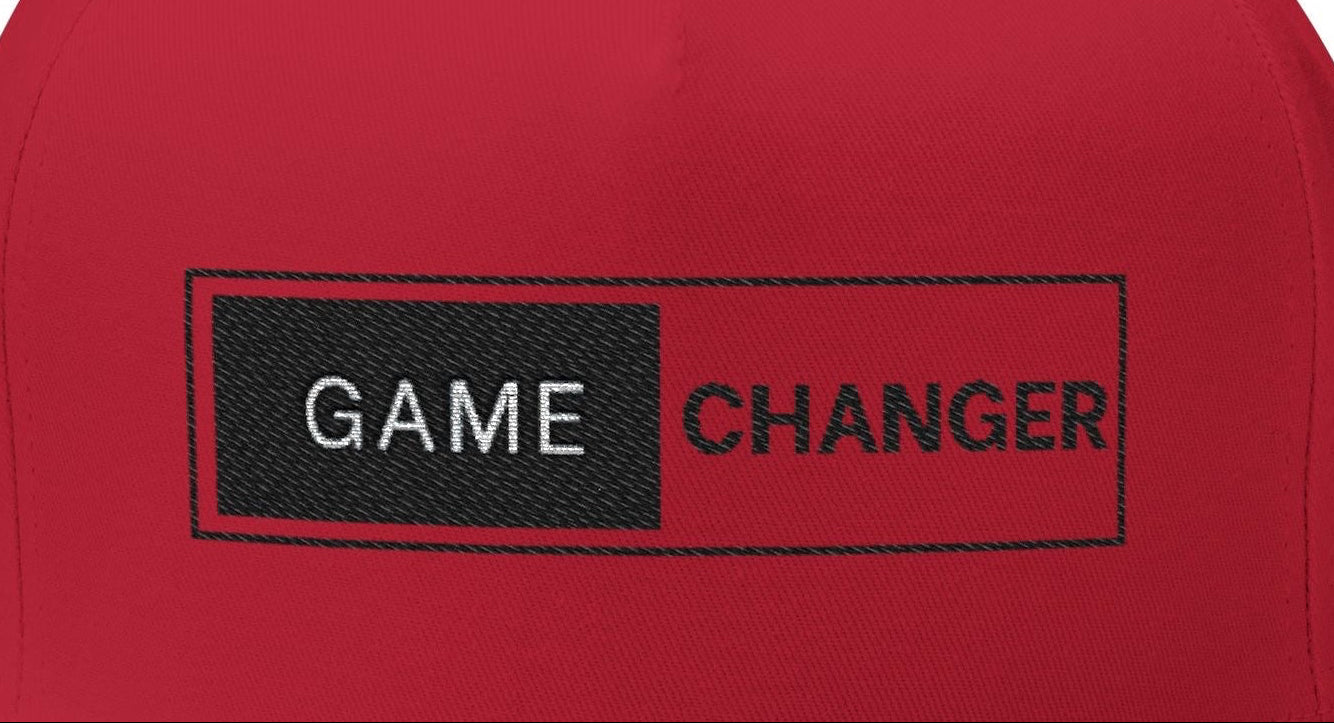 Game Changer Flat Bill Cap - Stylish Embroidered Baseball Hat