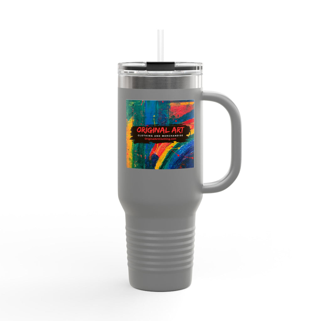 40oz Insulated Travel Mug — Colorful Original Art Print
