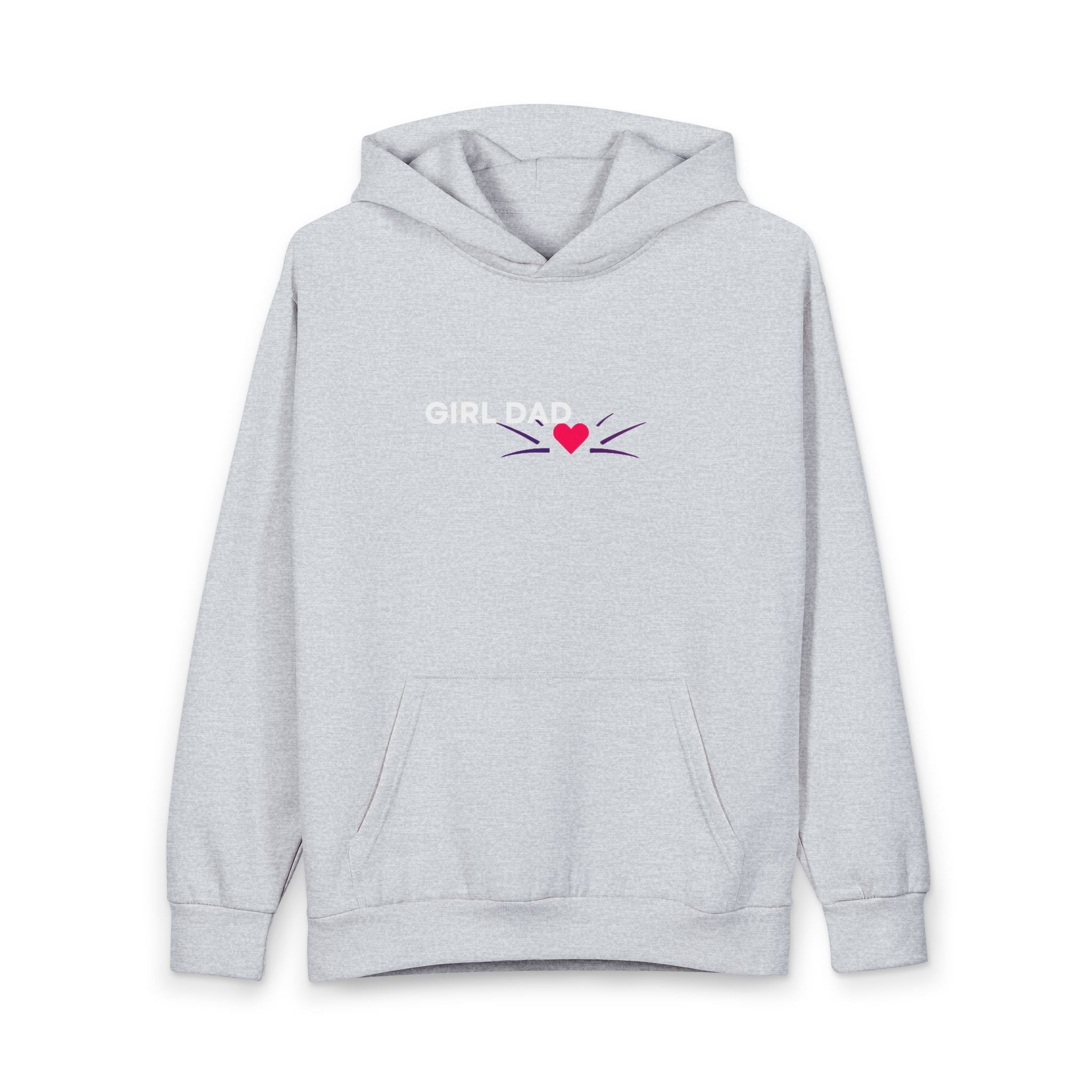 Girl Dad Hoodie — Colorful Back Art Pullover