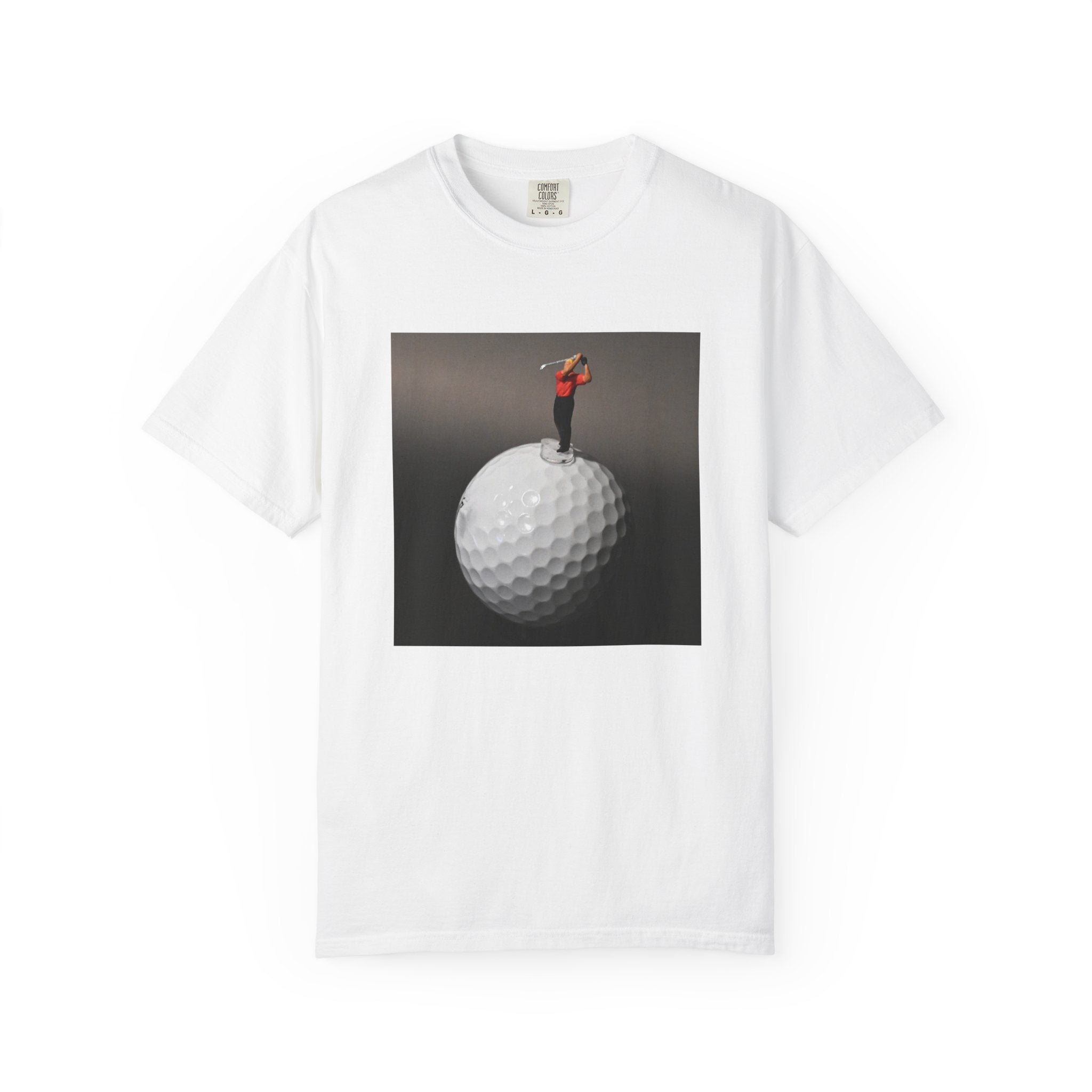 Golf Miniature Player Art T-Shirt — Surreal Golf Graphic Tee