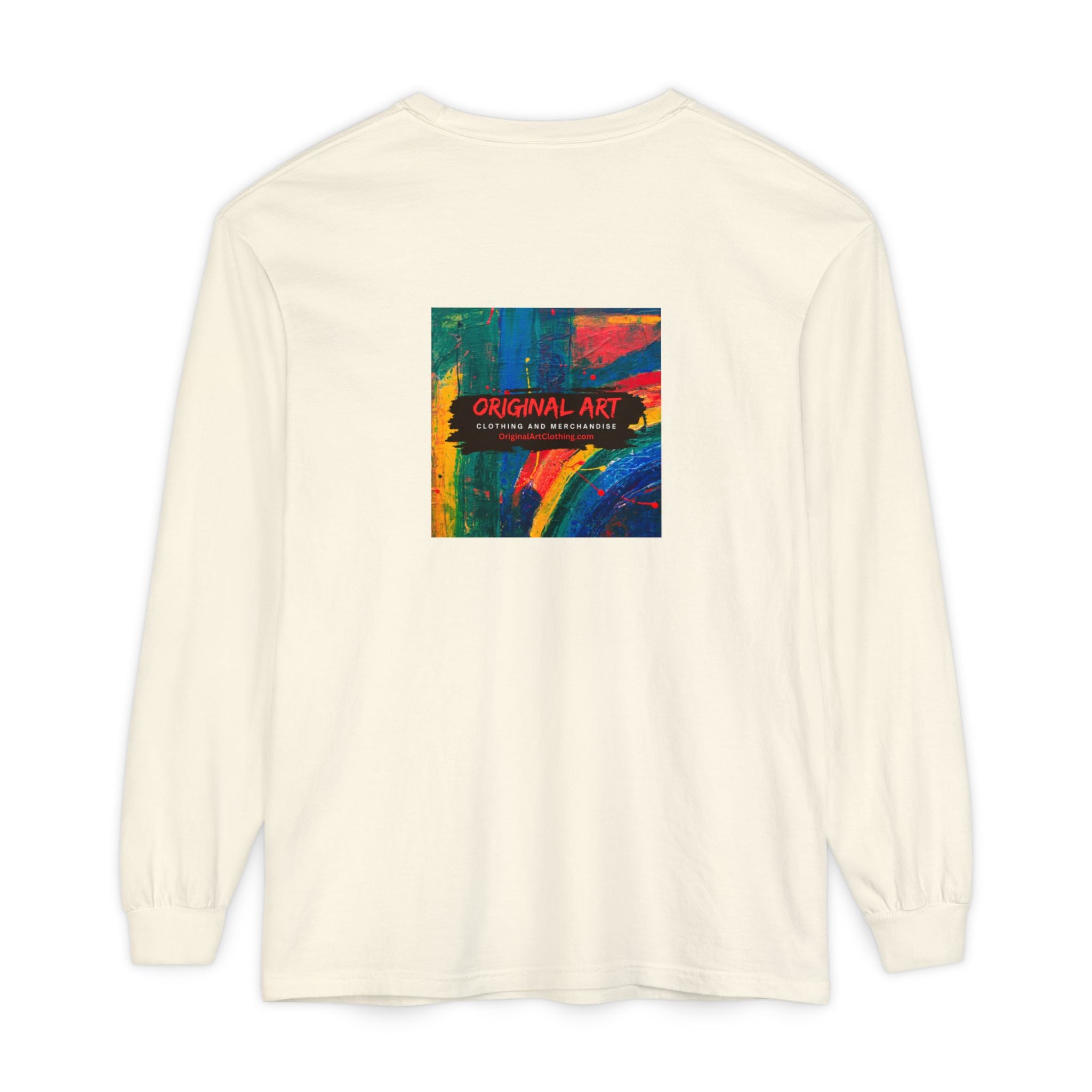 Teacher Long Sleeve Tee — "I teach. I make a difference. Maybe not today, but eventually." — Colorful Back Art