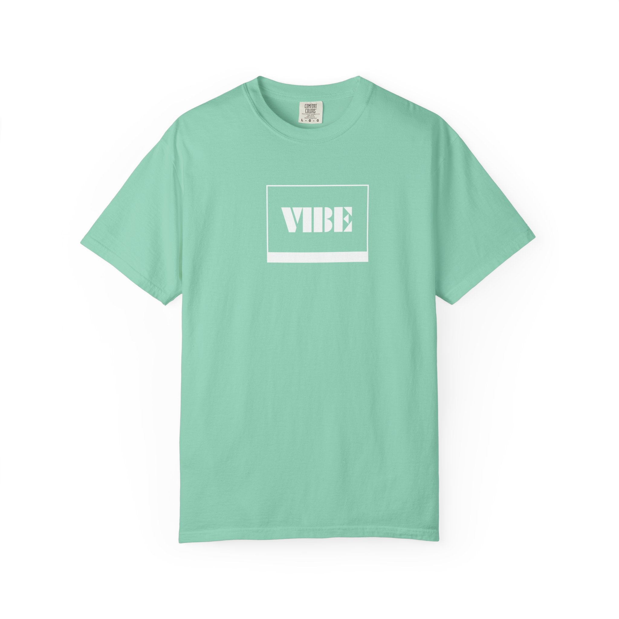 Vibe Unisex Garment-Dyed T-shirt | Casual Wear, Summer Fashion, Gift for Friends, Positive Vibes, Unique Streetwear