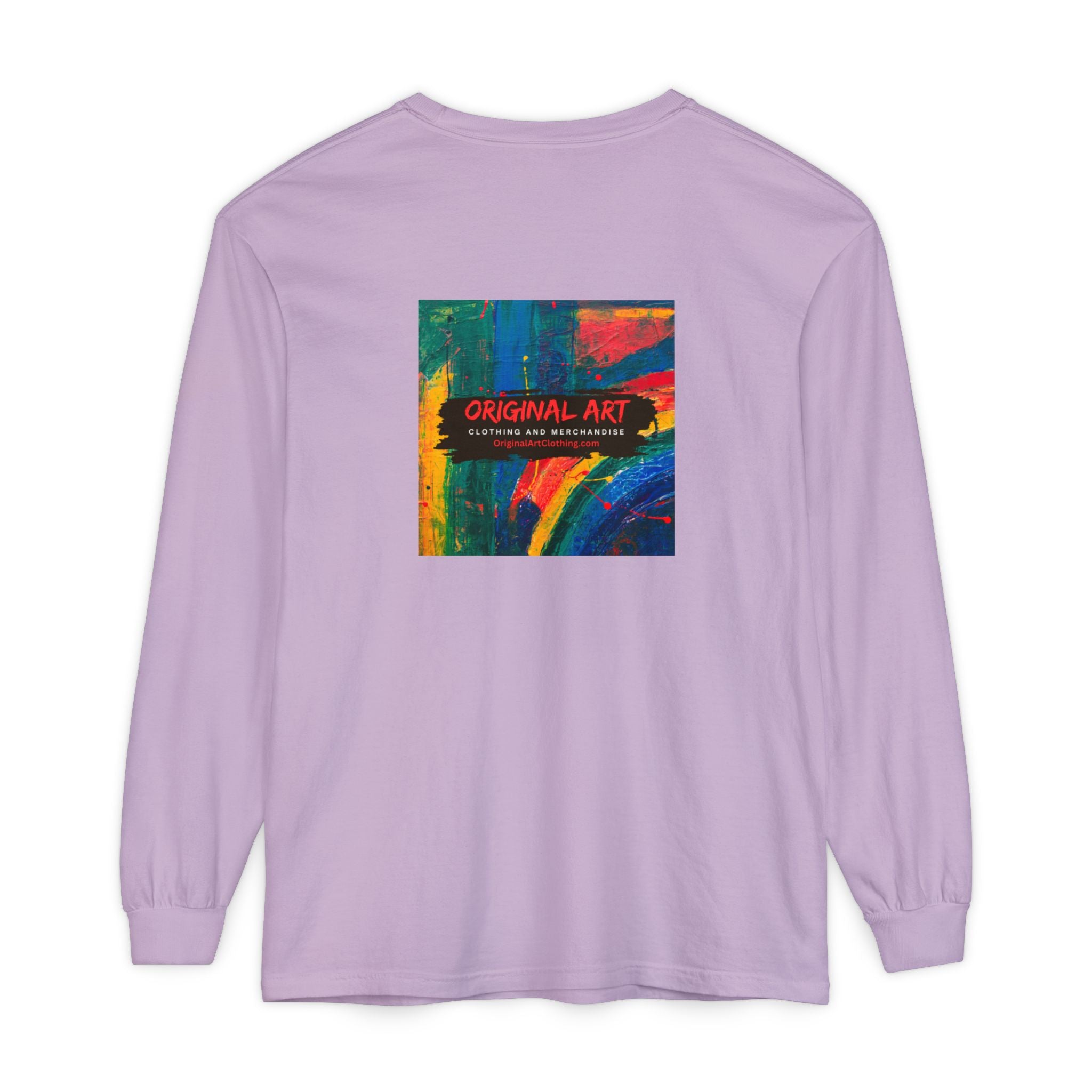 I Teach Long Sleeve T‑Shirt — “I make it make sense.” Teacher Tee with Colorful Original Art Back