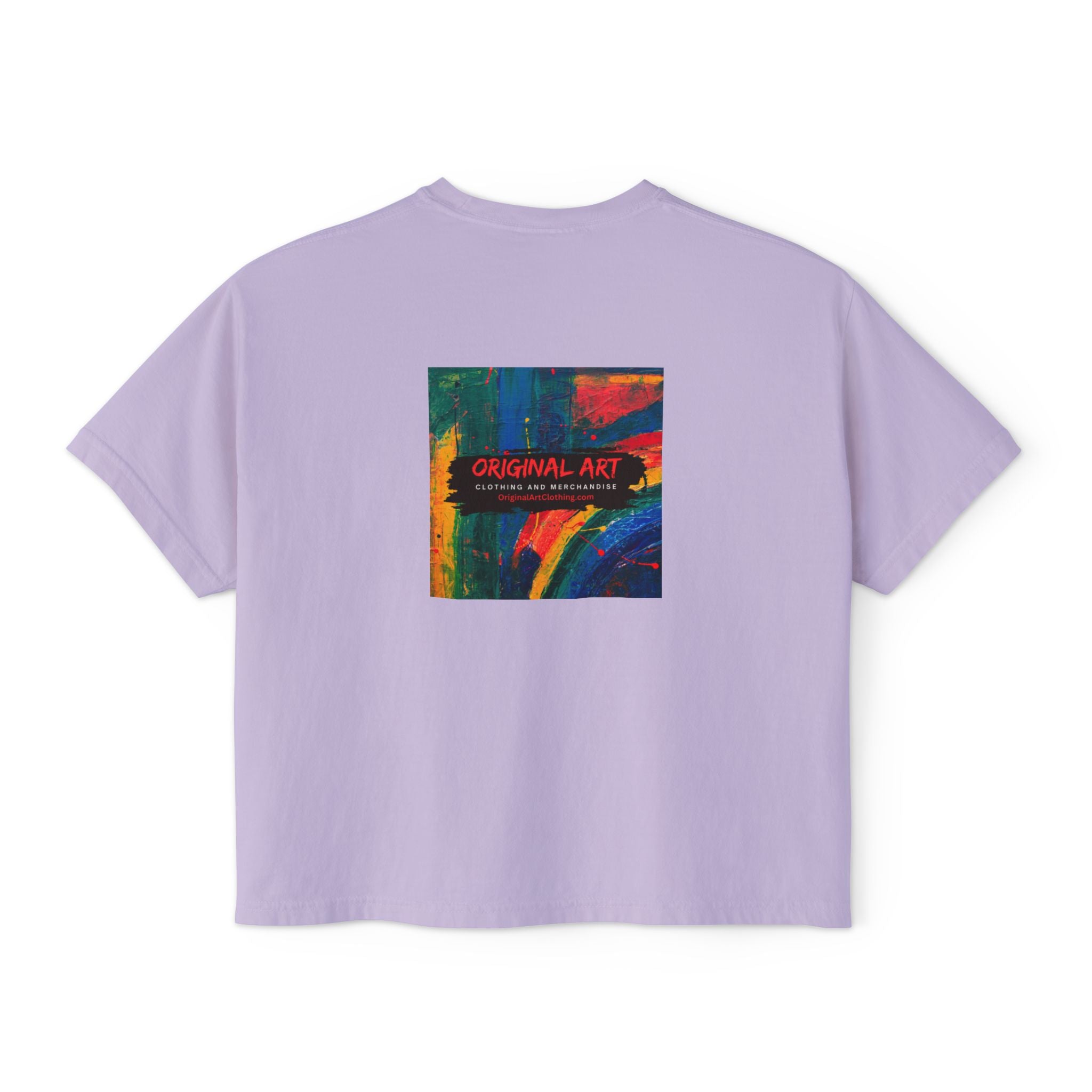Vibrant Female DJ Painting Graphic Tee | Original Art Back Print