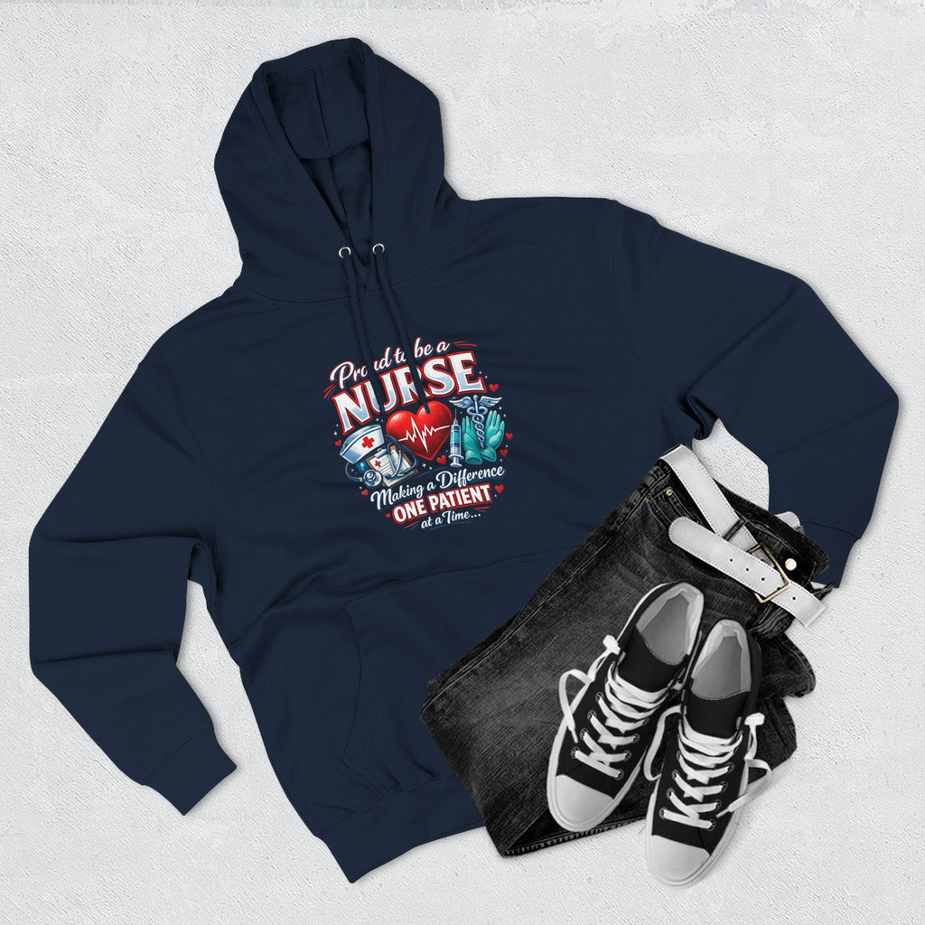 ‘Proud to be a Nurse’ Fleece Pullover Hoodie