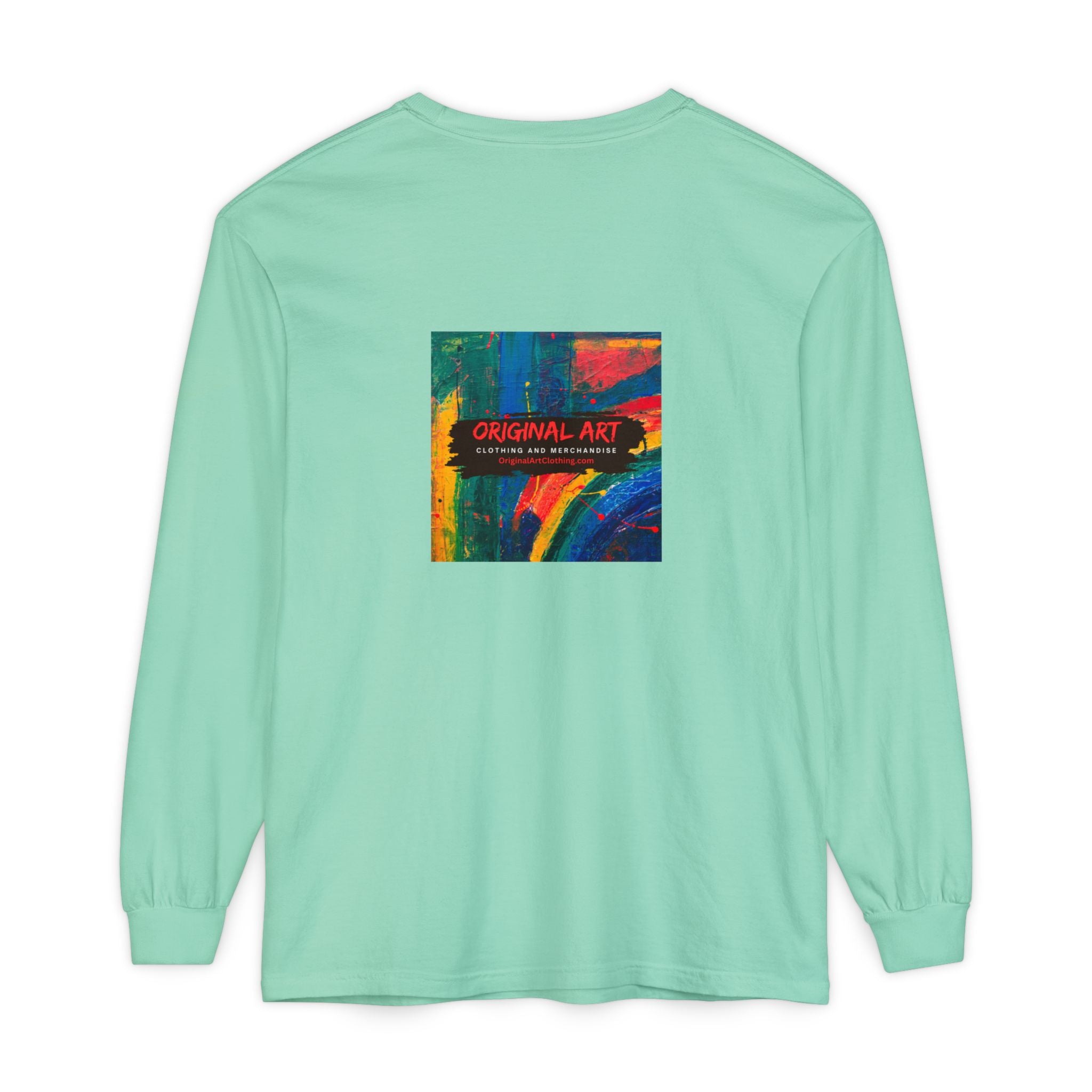 Producing is my super power! Long Sleeve T‑Shirt — Retro Comic Book Girl Graphic (Original Art)