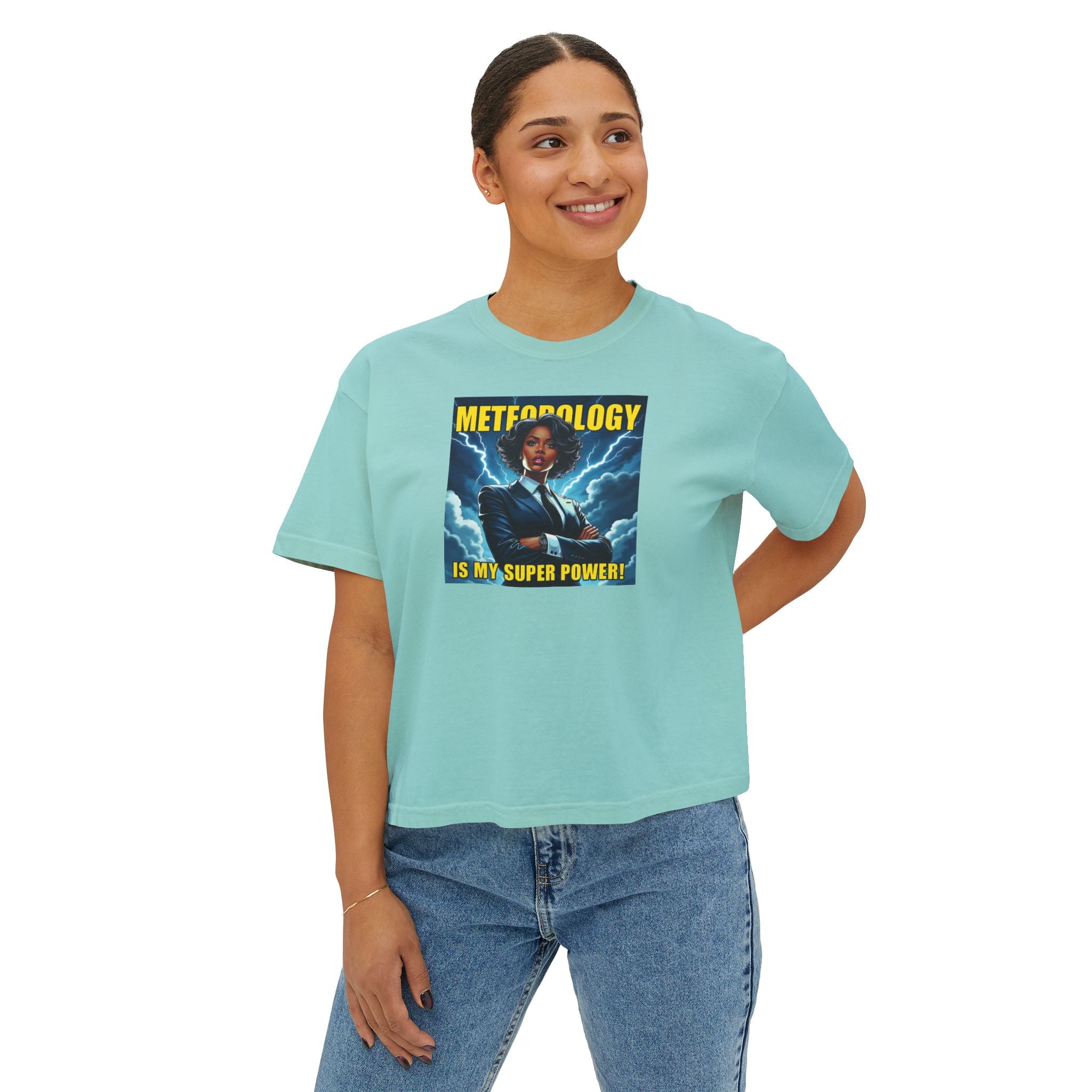 Meteorology Is My Super Power Women's Boxy Tee