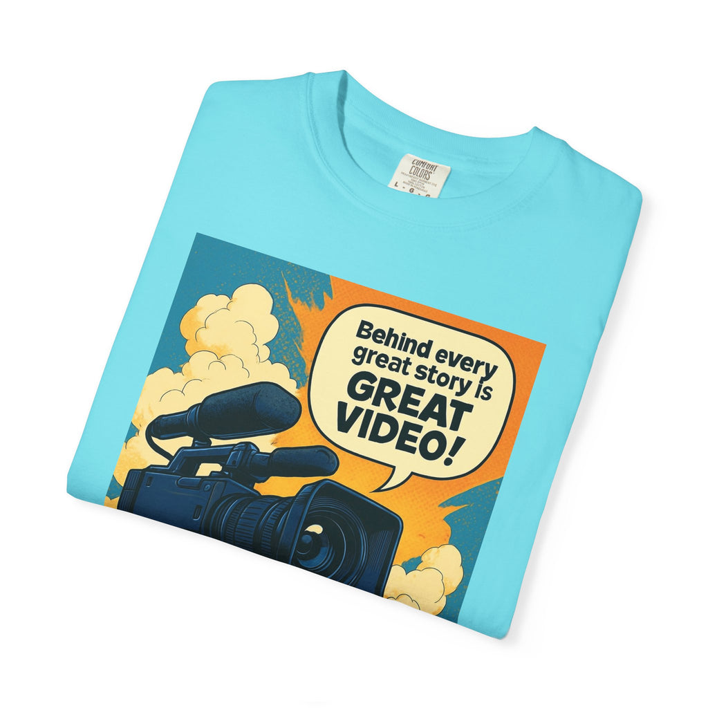 TV News Videographer Unisex Garment-Dyed T-shirt