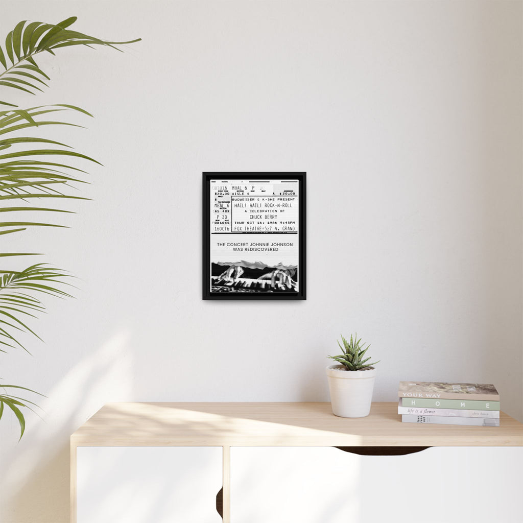 The Concert Johnnie Johnson Was Rediscovered Framed Canvas Print