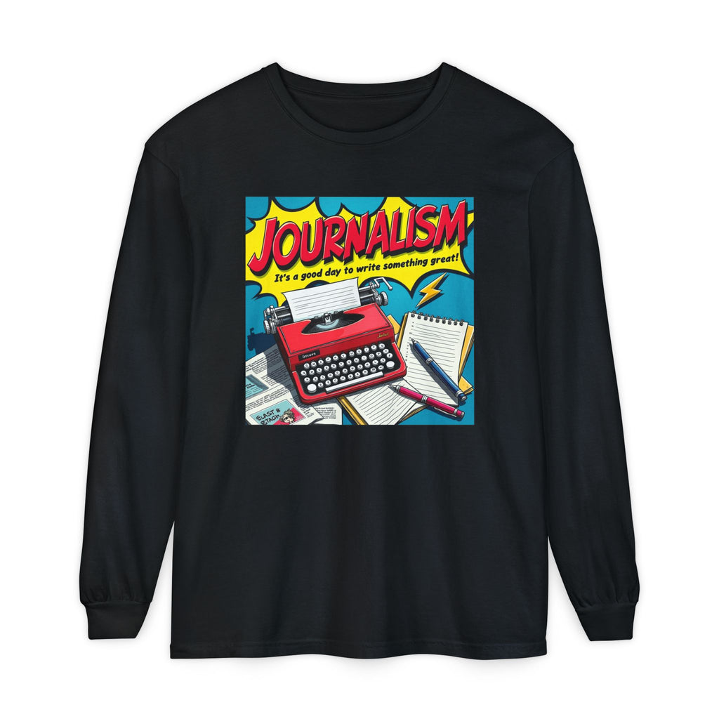 Journalism Unisex Garment-dyed Long Sleeve T-Shirt