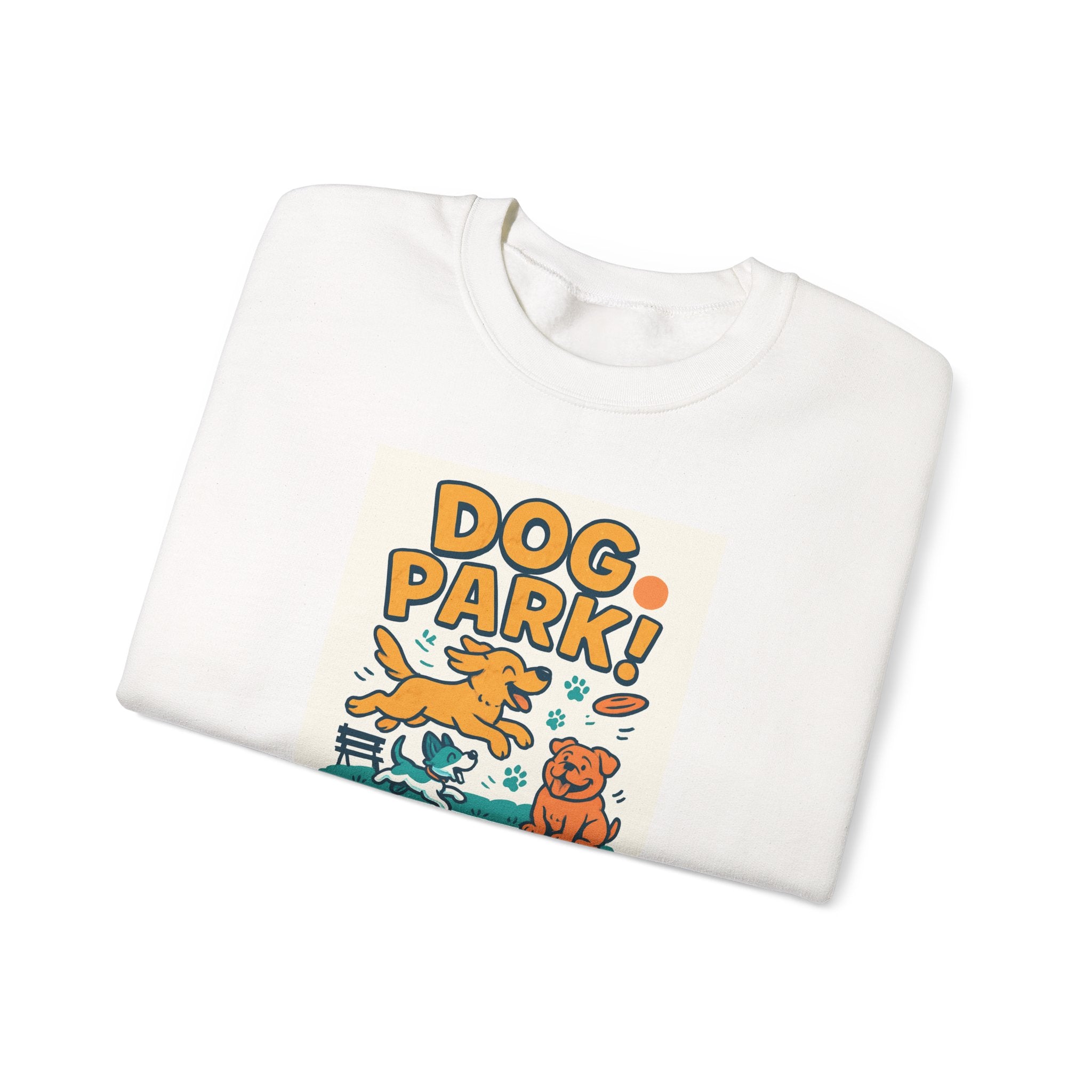 Dog Park Crewneck Sweatshirt - Unisex, Casual Wear, Pet Lover Gift, Outdoor Activities, Cozy Sweatshirt for Dog Owners