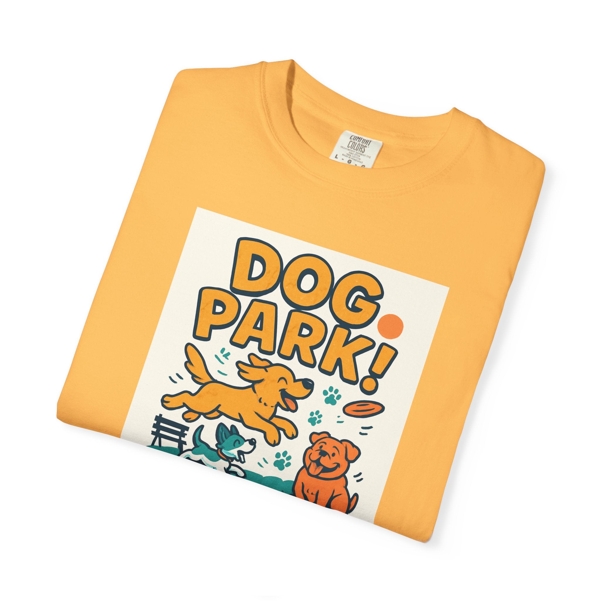 Playful Dog Park Unisex T-shirt, Dog Lover Gift, Pet Themed Apparel, Gift for Dog Owners, Fun Summer Tee