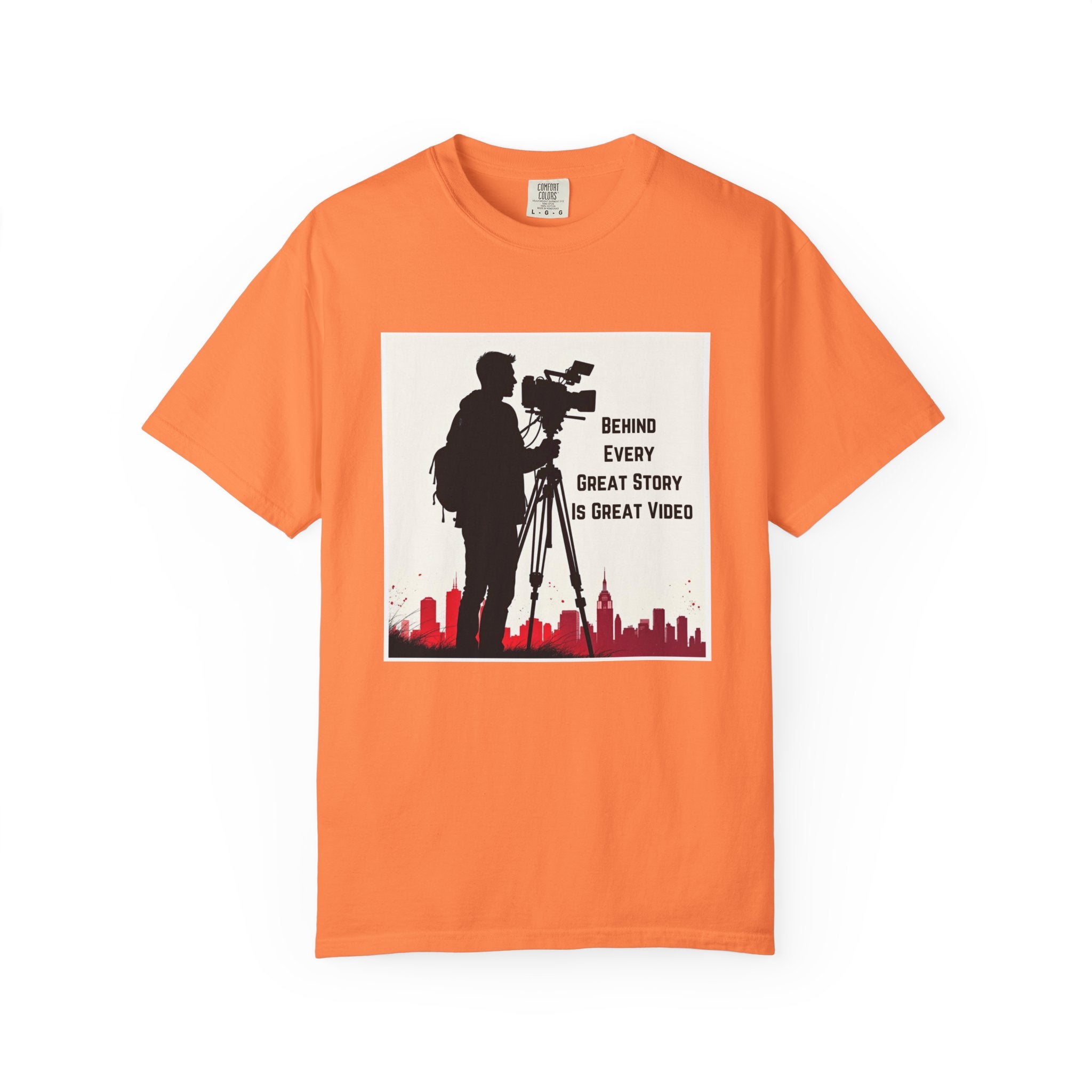 TV News Videographer: Unisex Garment-Dyed T-shirt