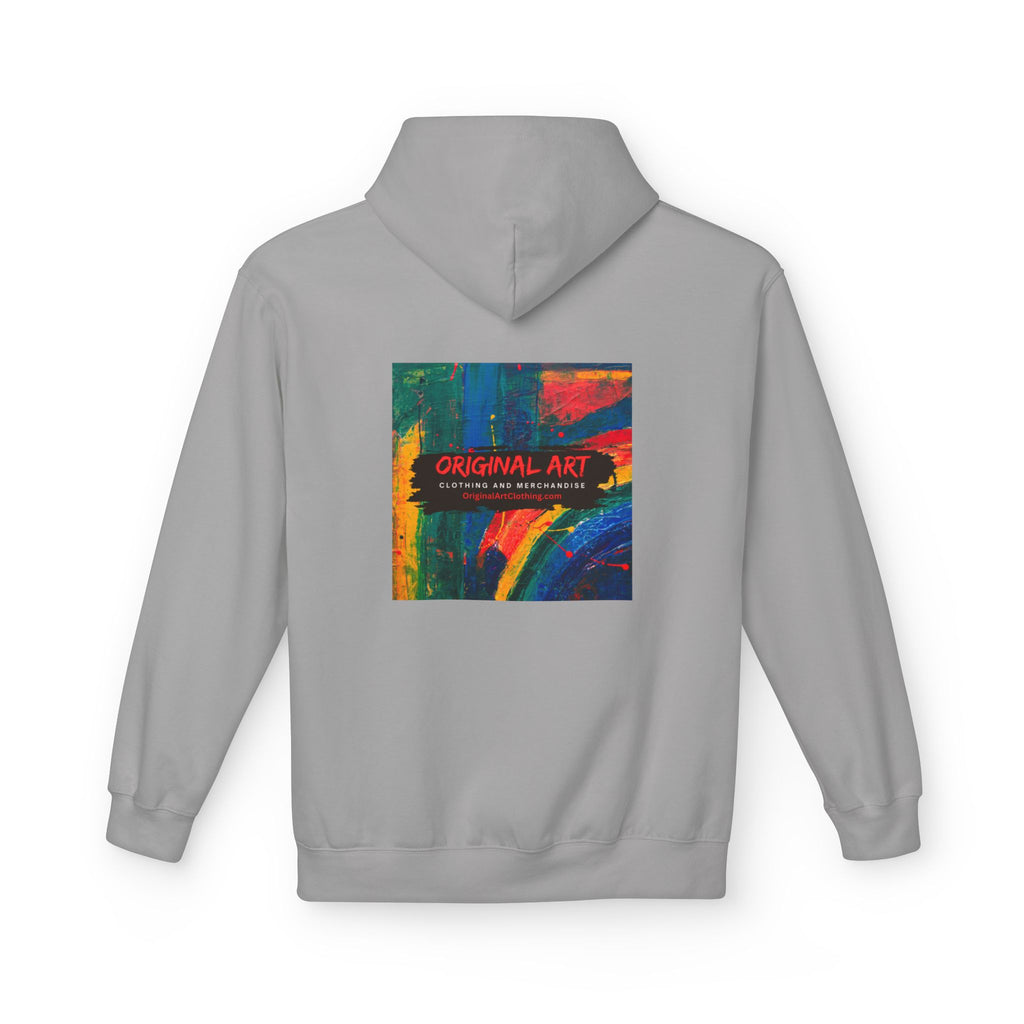 Vibrant Abstract Art Fleece Hoodie