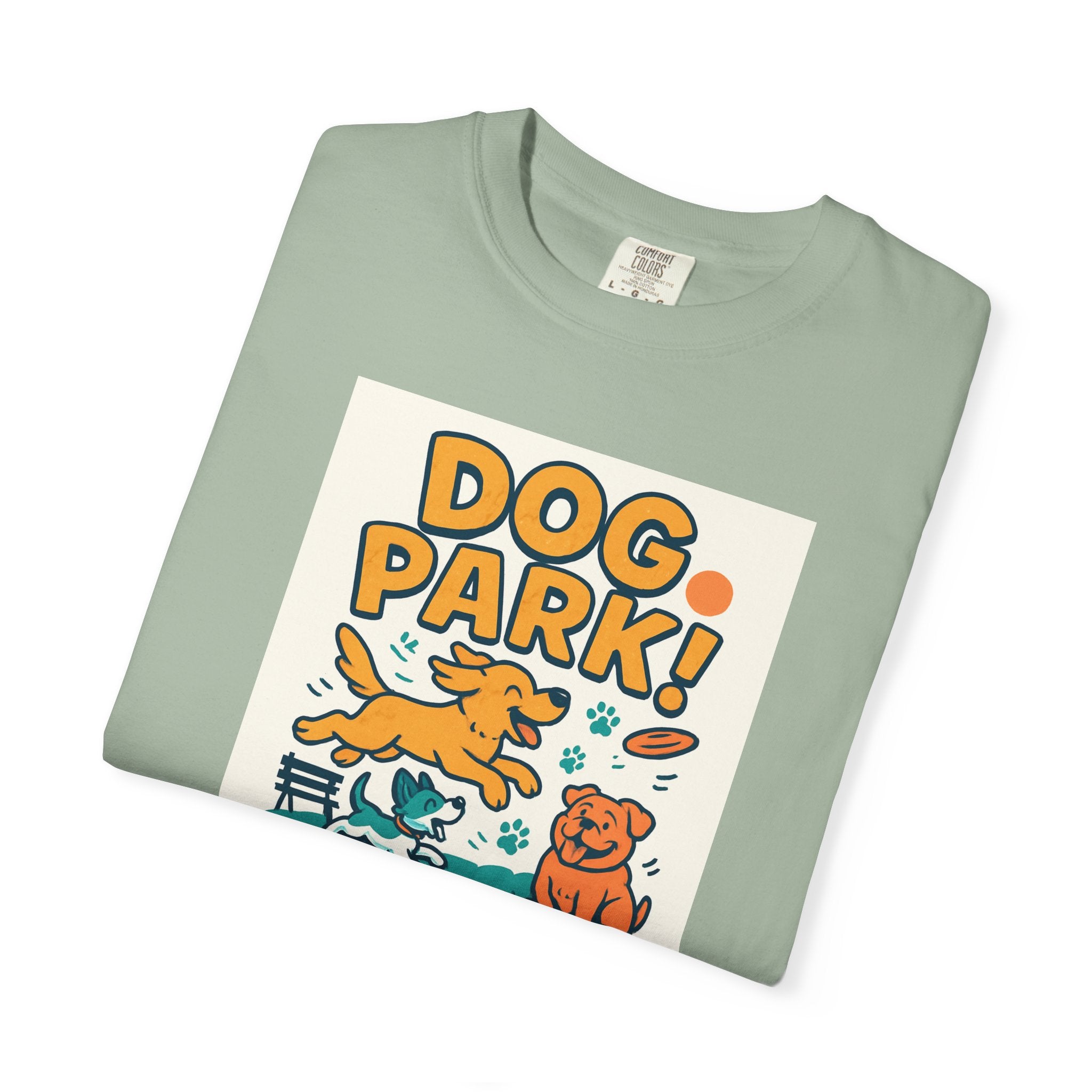 Playful Dog Park Unisex T-shirt, Dog Lover Gift, Pet Themed Apparel, Gift for Dog Owners, Fun Summer Tee