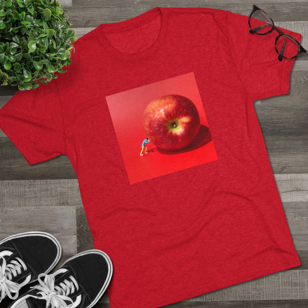 Artistic Apple Graphic Tee — Original Art Square Print