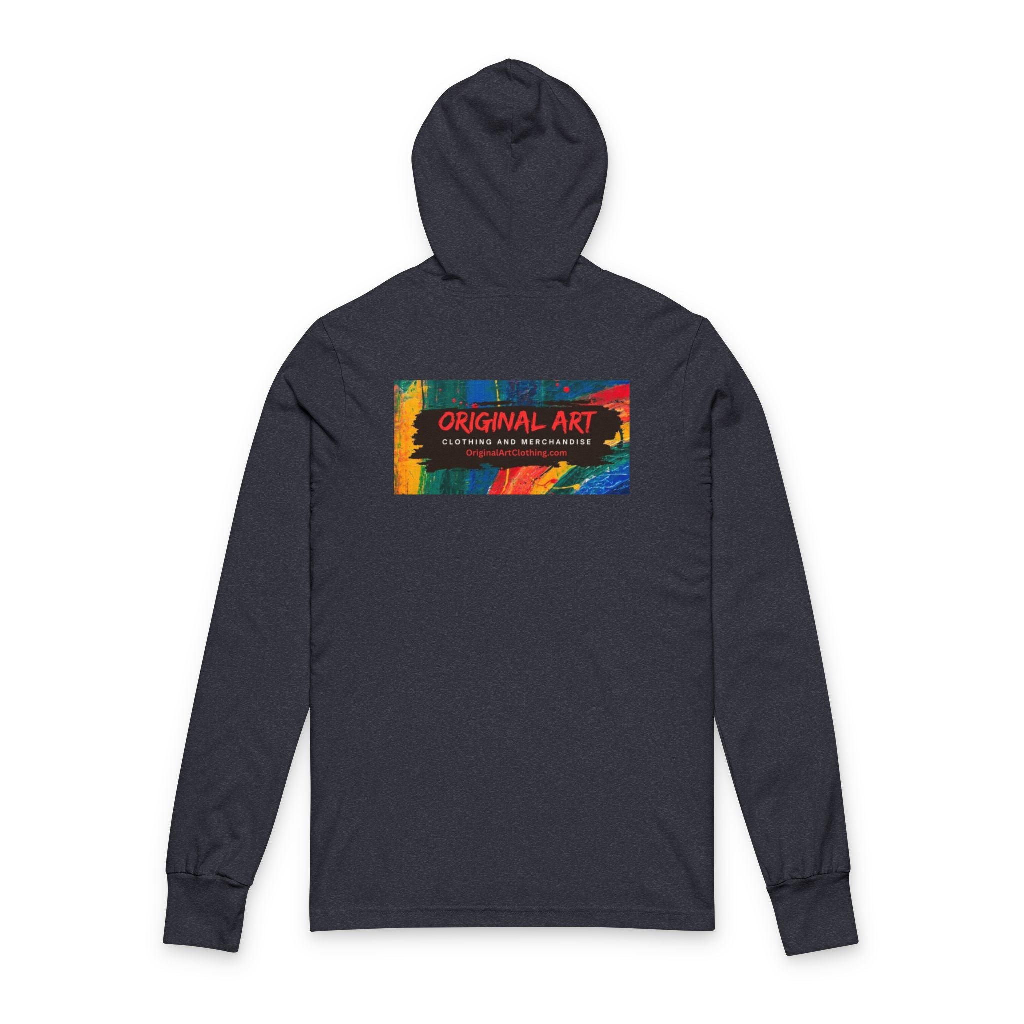 Happy Hour Hooded Long Sleeve Tee – 'Original Art' Graphic Comfort