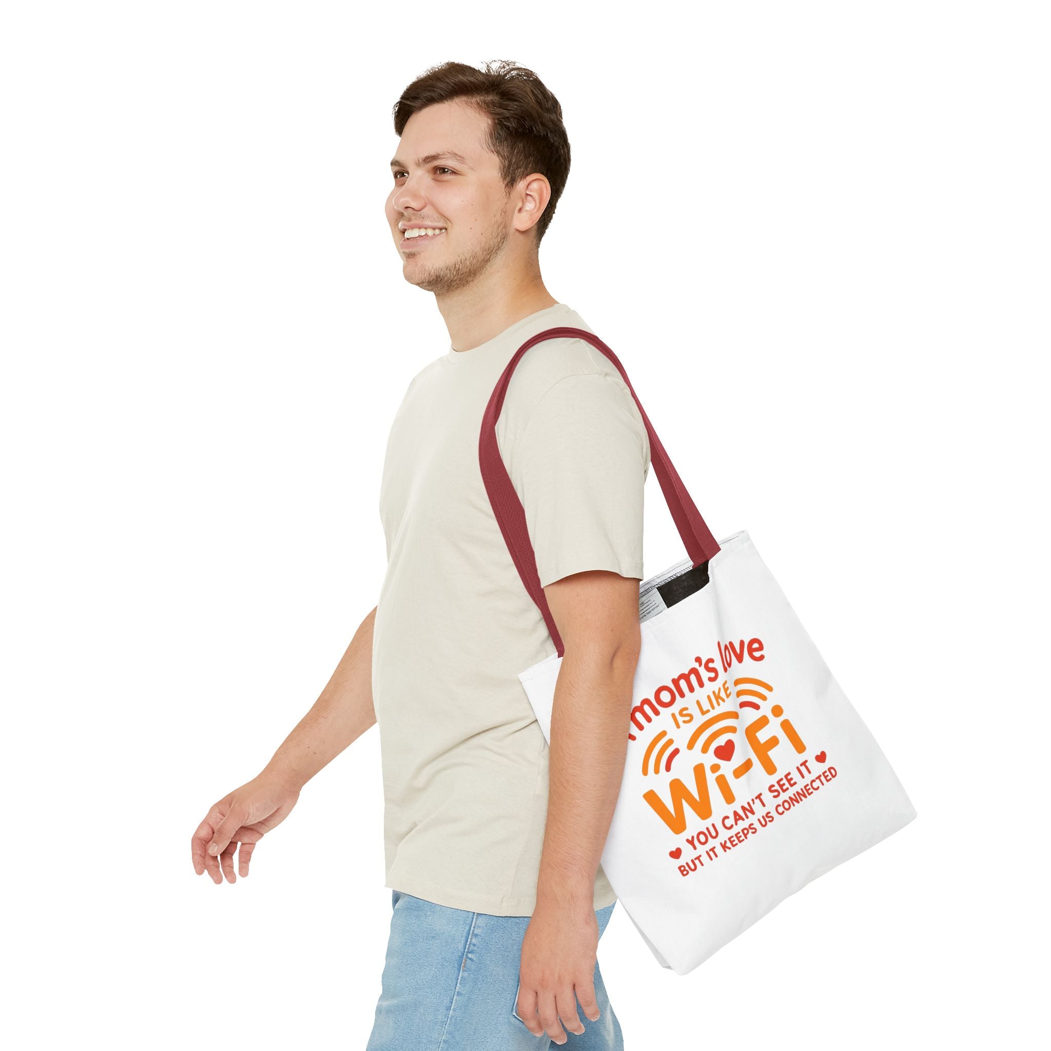 Tote Bag - "A Mom's Love Is Like Wi-Fi" Funny Mother's Day Gift Tote