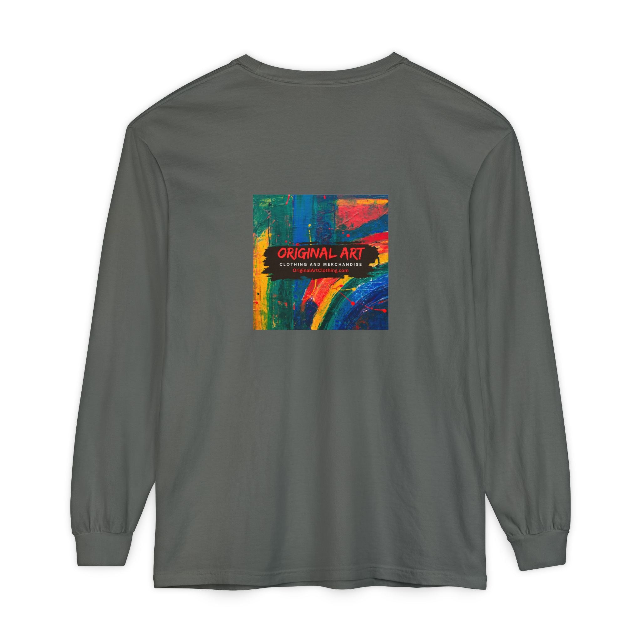 Producing is my super power! Long Sleeve T‑Shirt — Retro Comic Book Girl Graphic (Original Art)