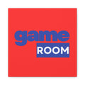Game Room Canvas Wall Art — Retro Bold Typography