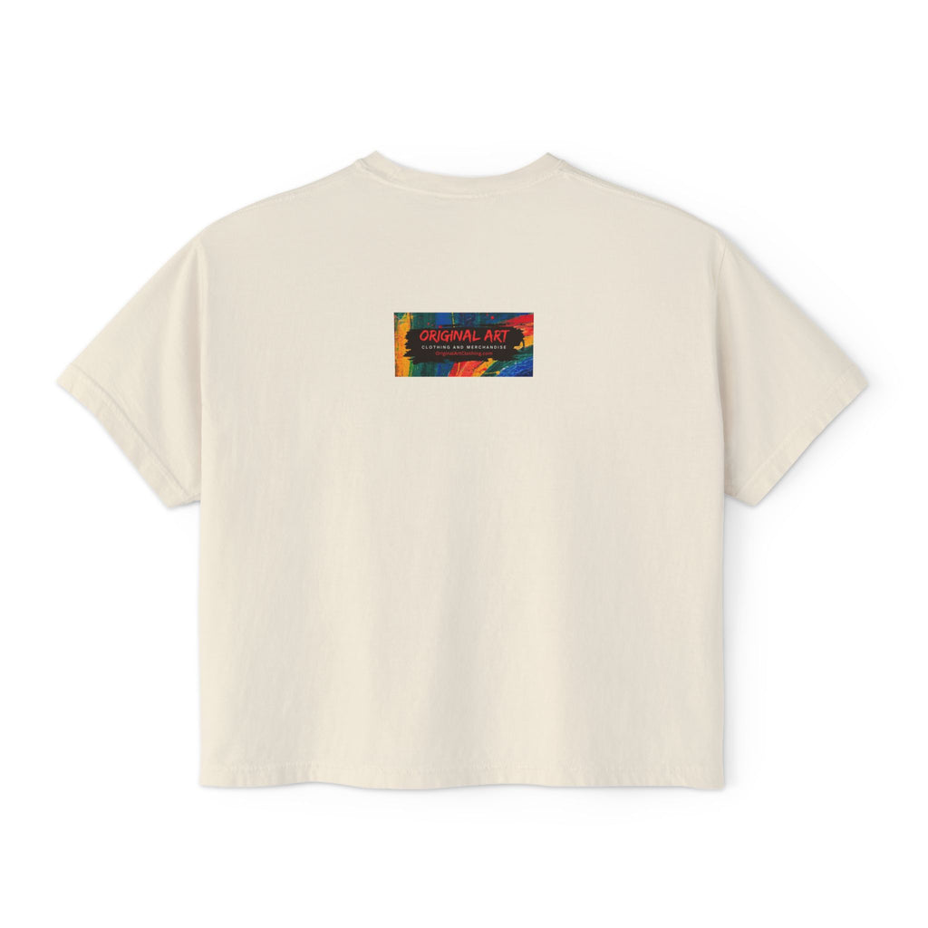 Coolest Grandma in the World Boxy Tee — Cute Women's Cropped Grandmother Shirt