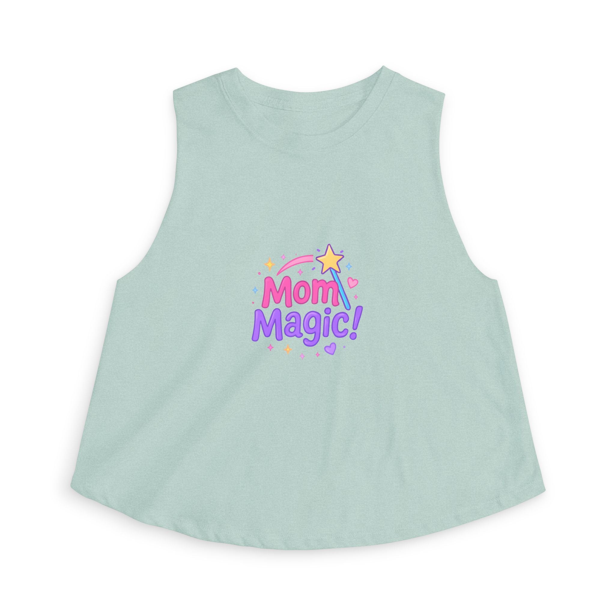 Mom Magic Crop Top — Cute Pastel Mother's Day Tank
