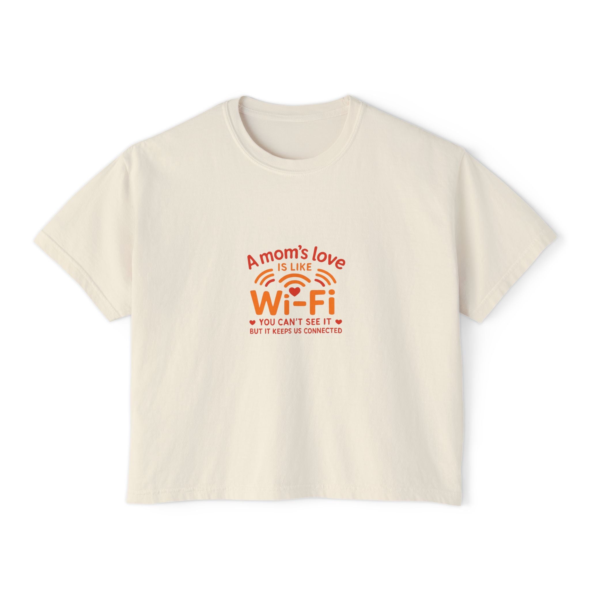 Mom's Love Wi-Fi Boxy Tee