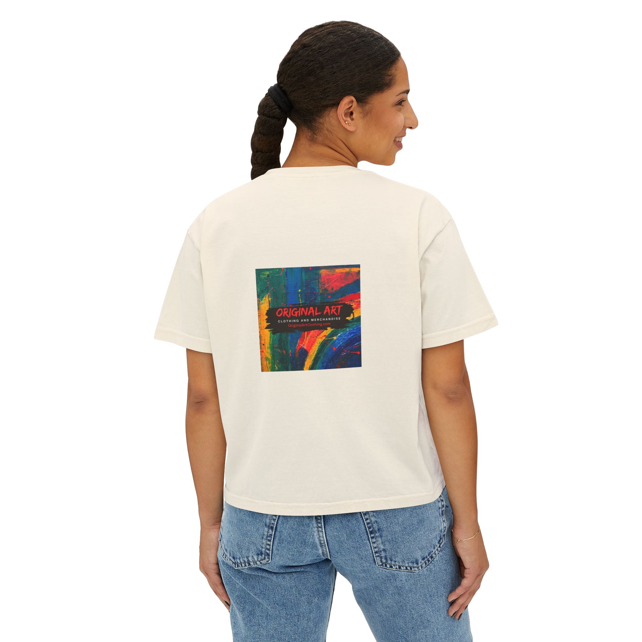 Game On! Level Up Women's Boxy Gaming Graphic Shirt