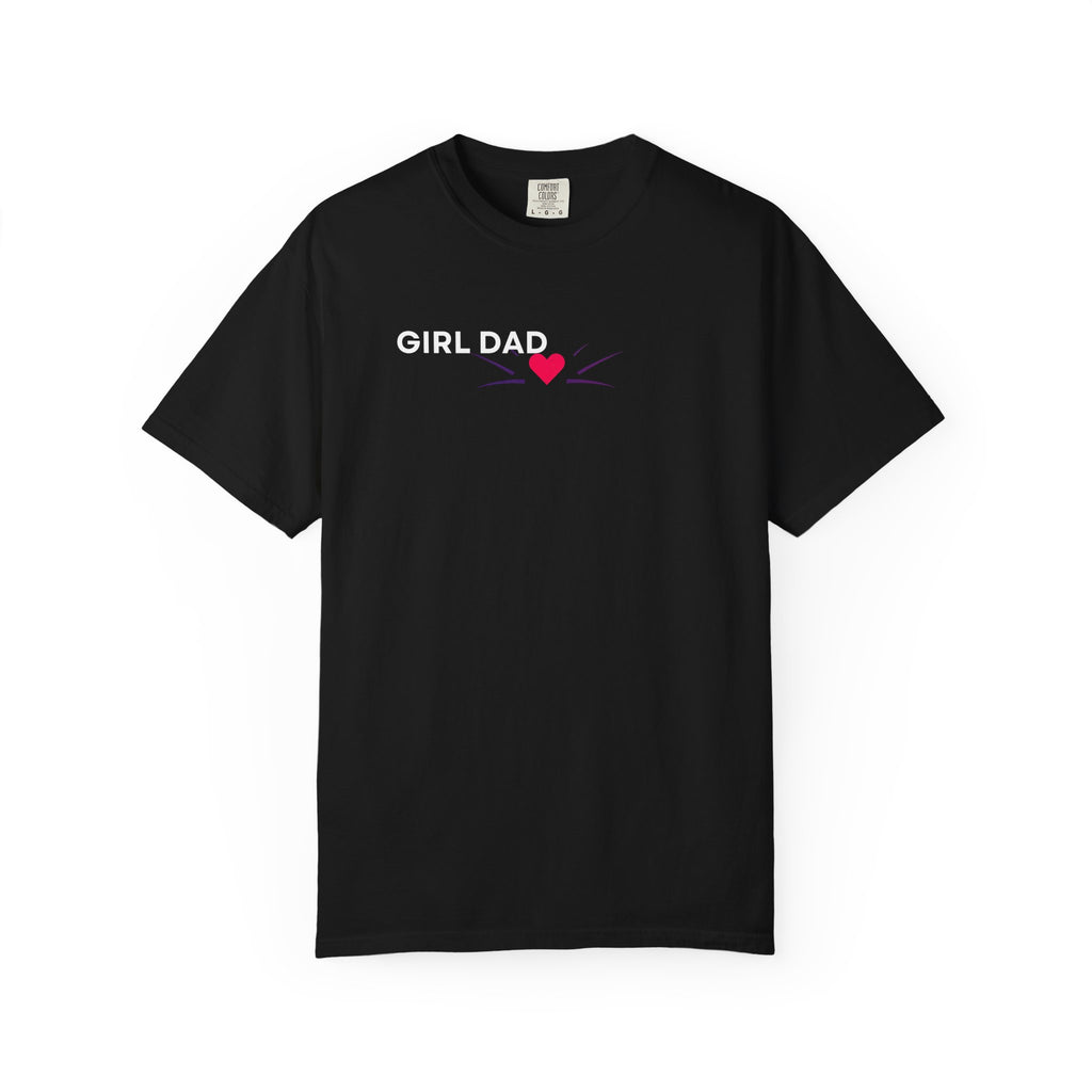 Girl Dad T-Shirt — 'Girl Dad' Heart Front & Colorful 'Original Art' Back Tee