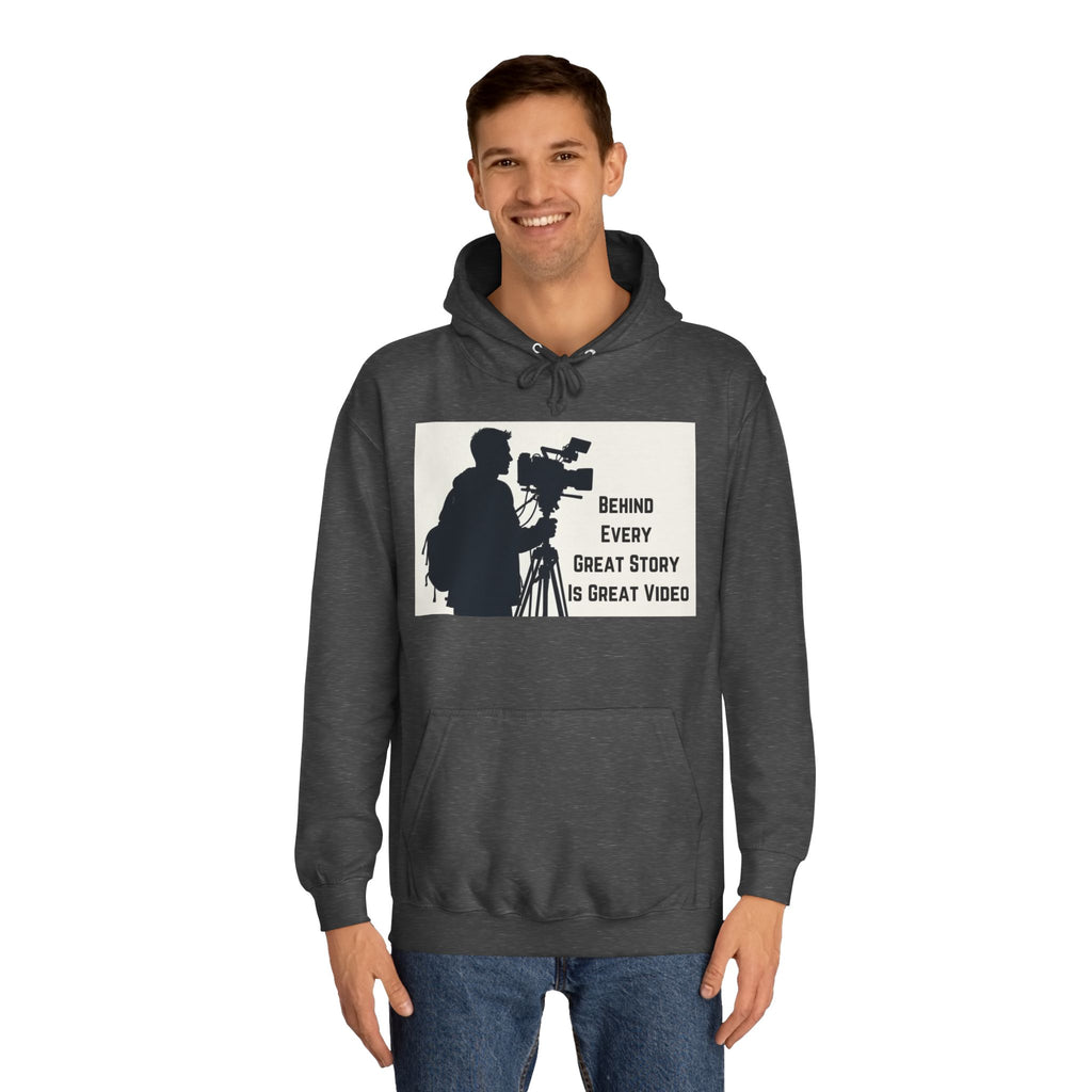 TV News Videographers: Unisex College Hoodie