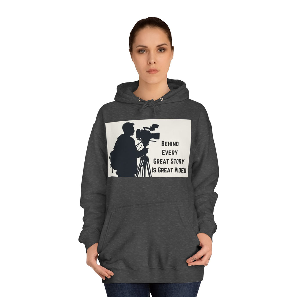 TV News Videographers: Unisex College Hoodie
