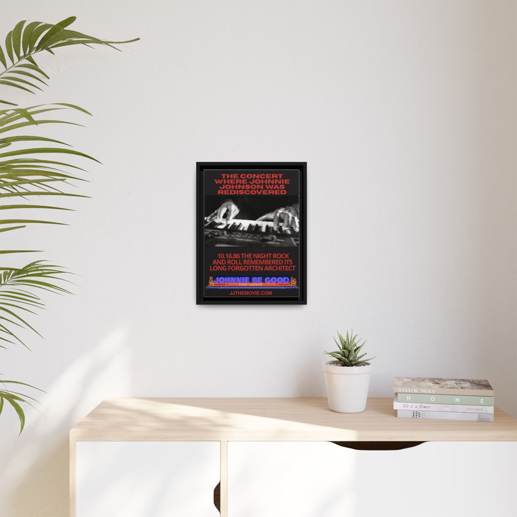 The Concert Johnnie Johnson Was Rediscovered Framed Canvas Print