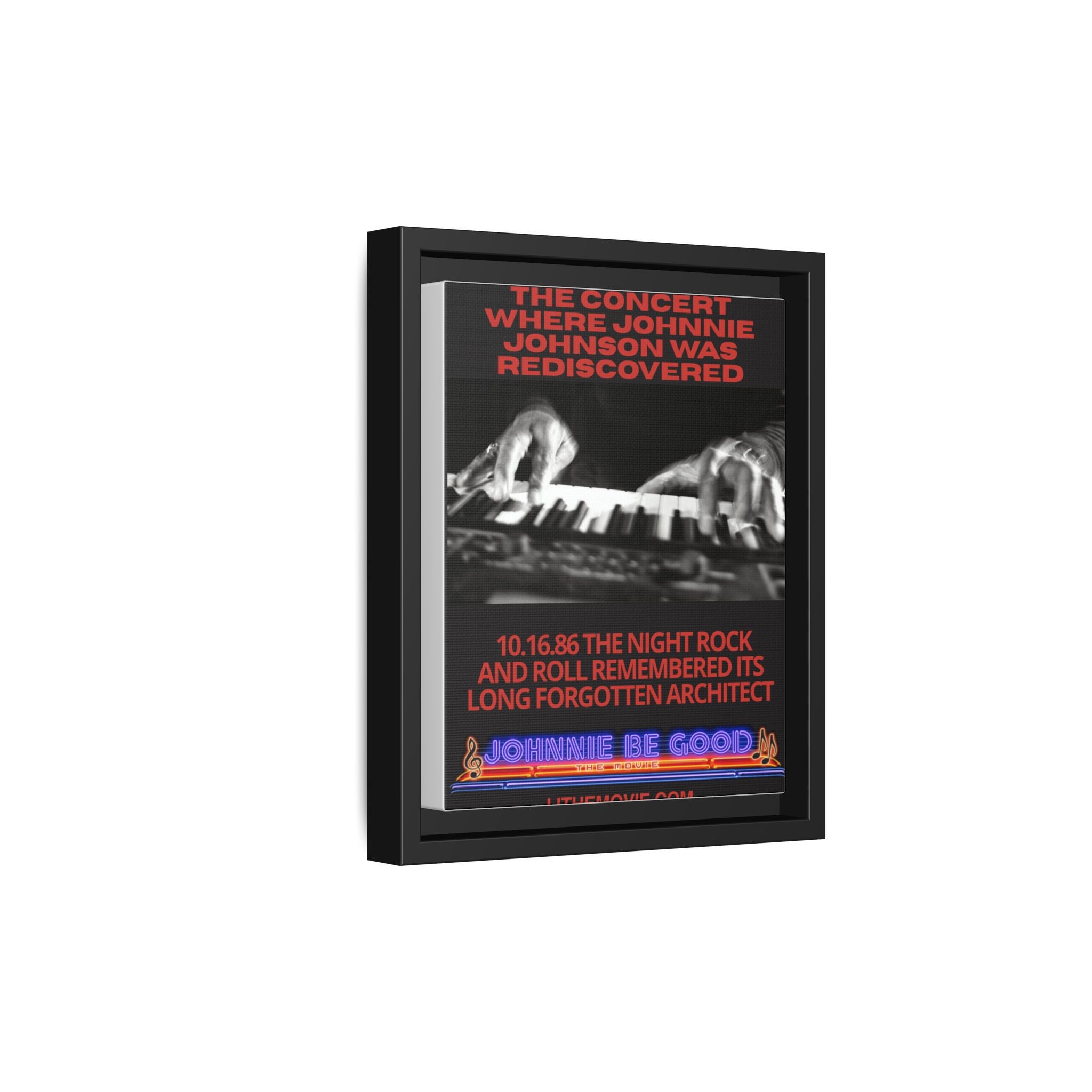 The Concert Johnnie Johnson Was Rediscovered Framed Canvas Print