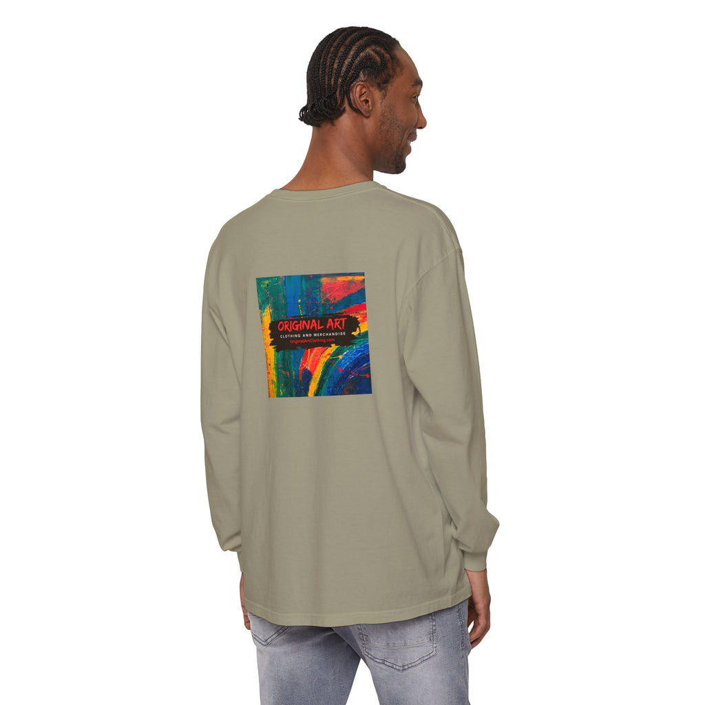 "Chasing the Groove" Long Sleve T-Shirt  Minimal Front + Original Art Back