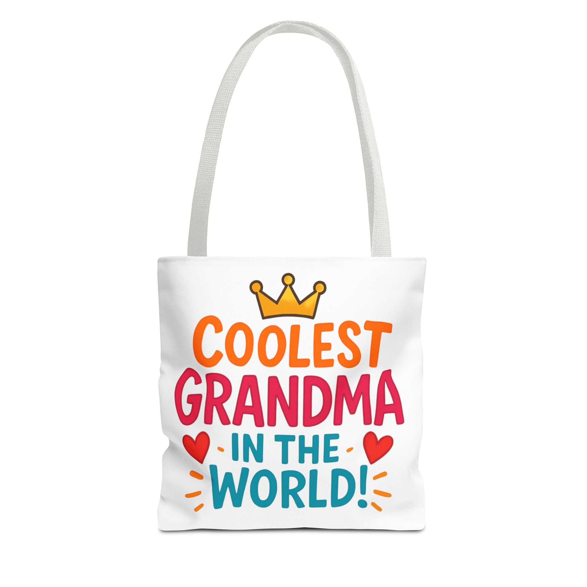 Tote — "Coolest Grandma in the World" Colorful Printed Tote Bag