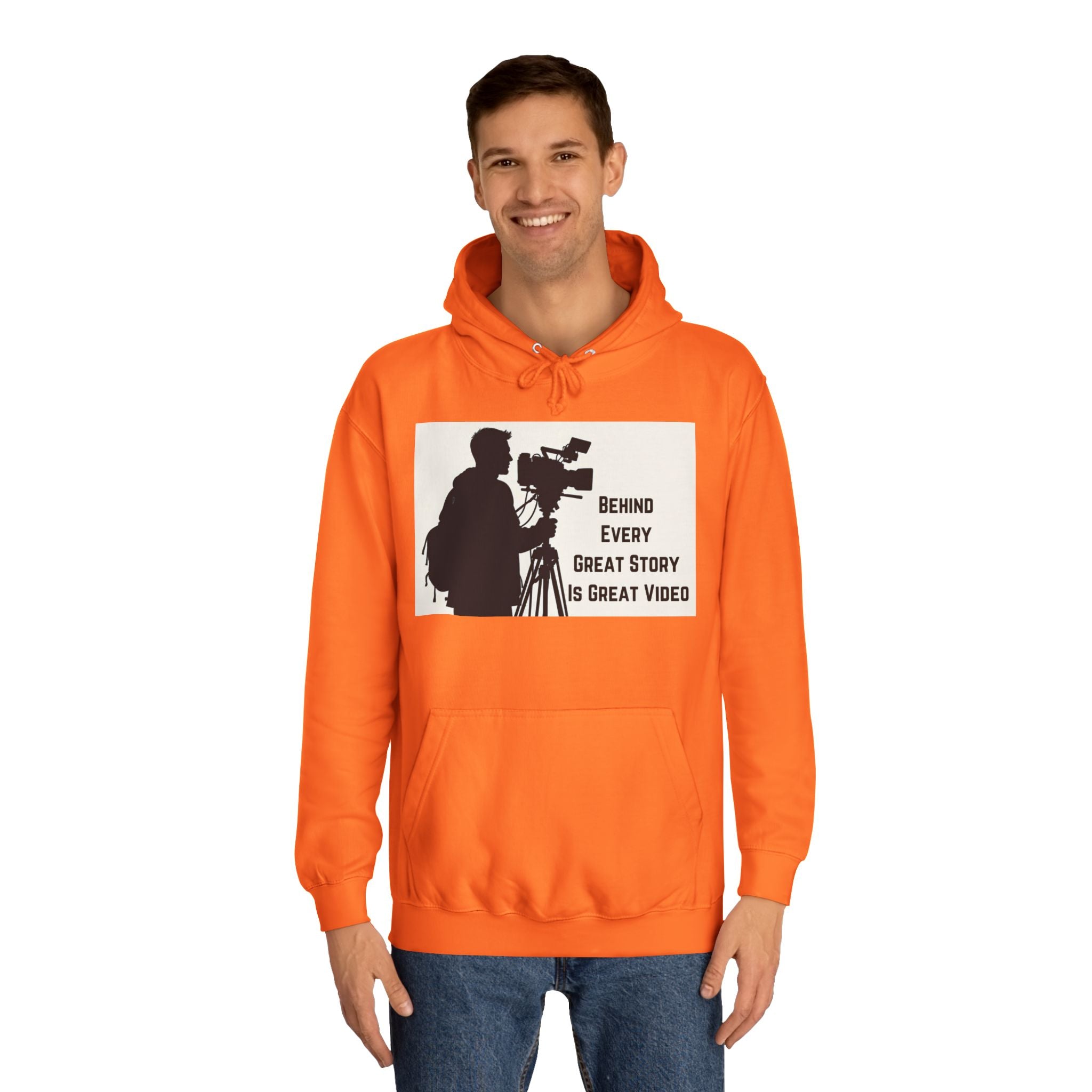 TV News Videographers: Unisex College Hoodie