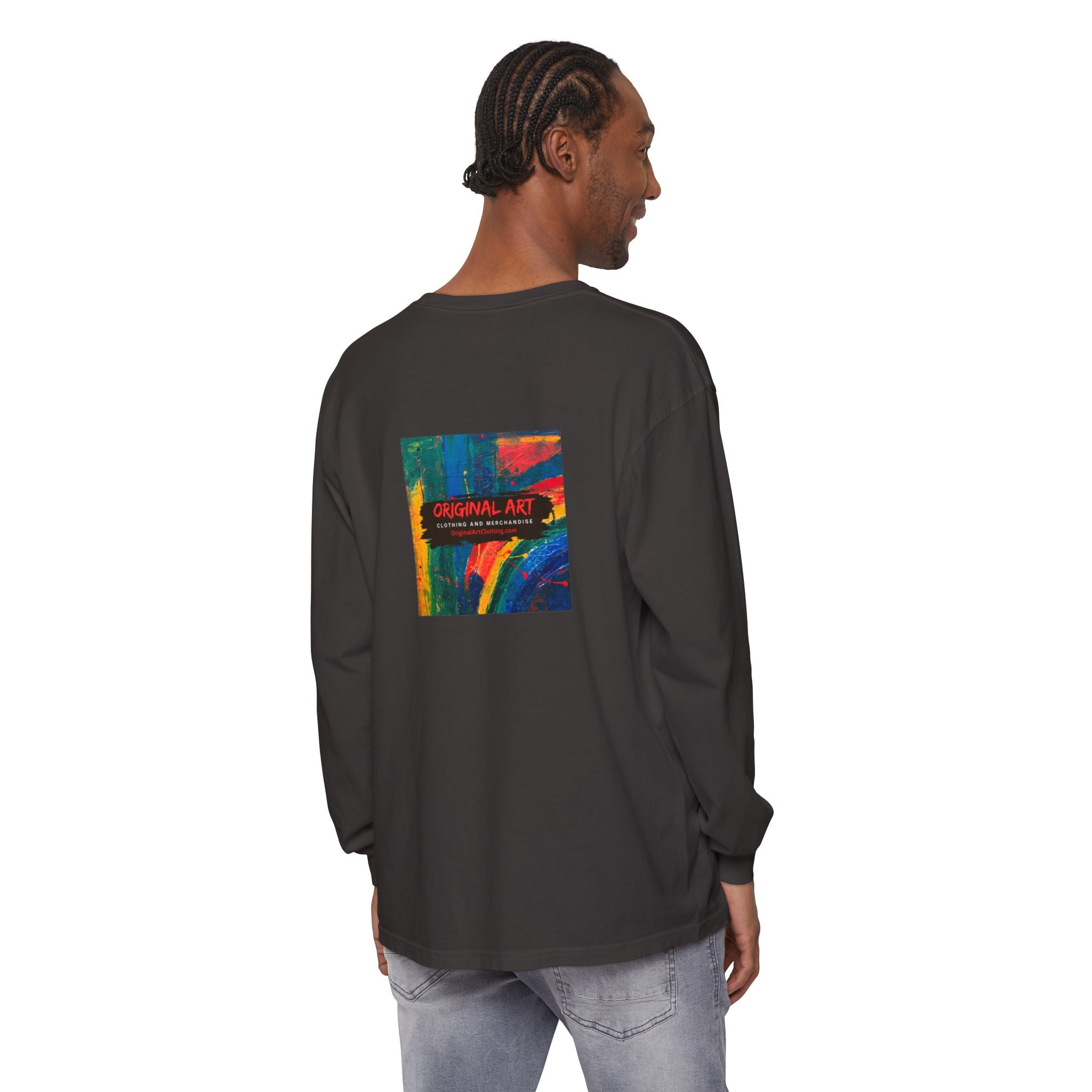 Dog Park Unisex Garment-dyed Long Sleeve T-Shirt
