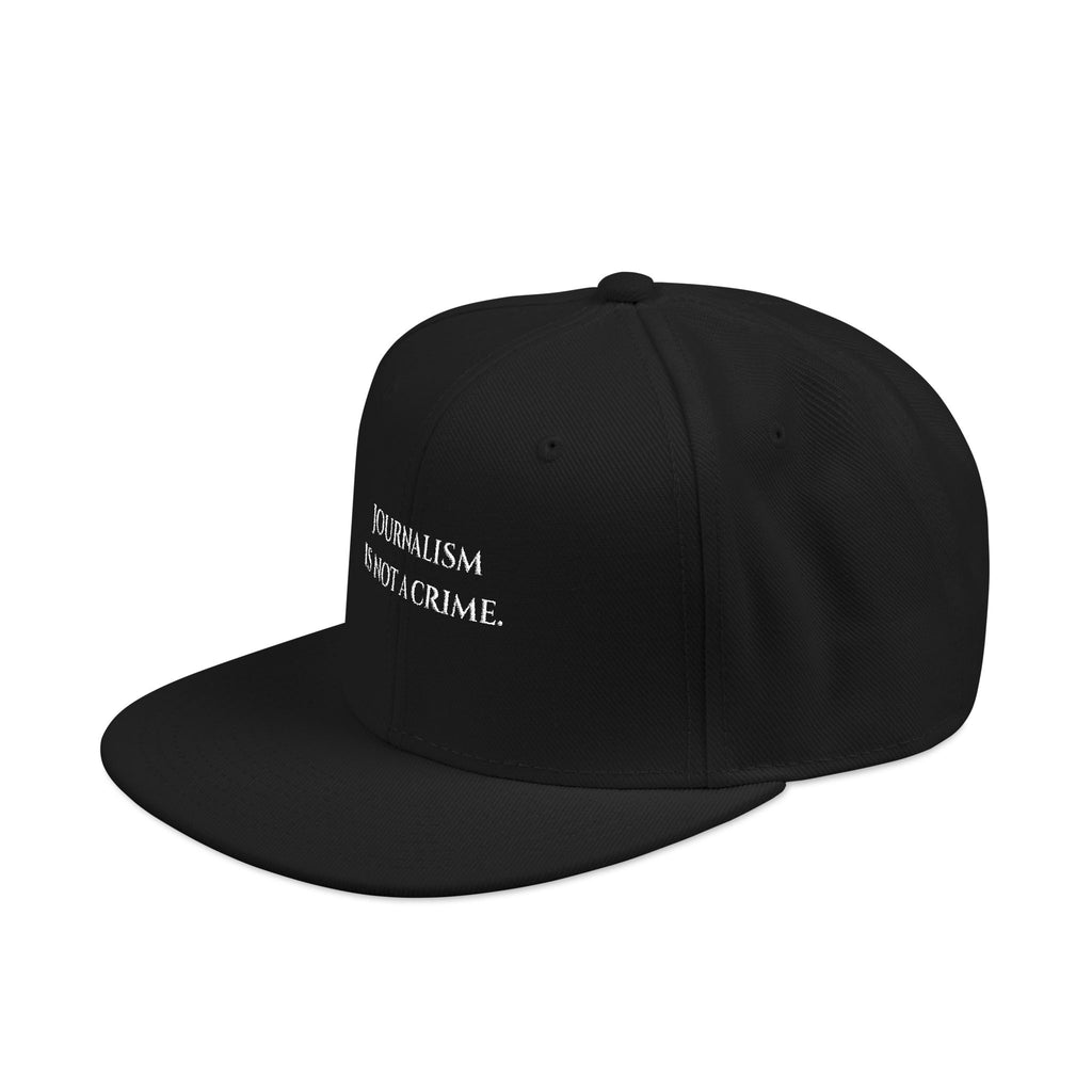 "Journalism is not a Crime" Embroidered Snapback Hat —