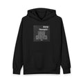 Hoodie — 'Deep Thought' Typographic Front & Colorful Abstract Back Pullover