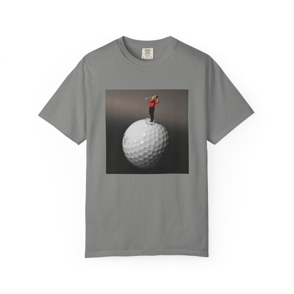 Golf Miniature Player Art T-Shirt — Surreal Golf Graphic Tee