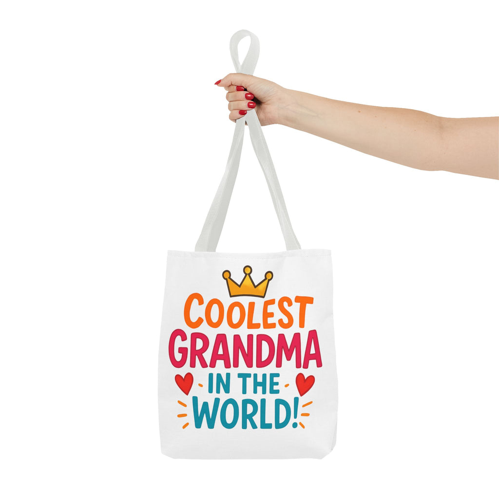Tote — "Coolest Grandma in the World" Colorful Printed Tote Bag