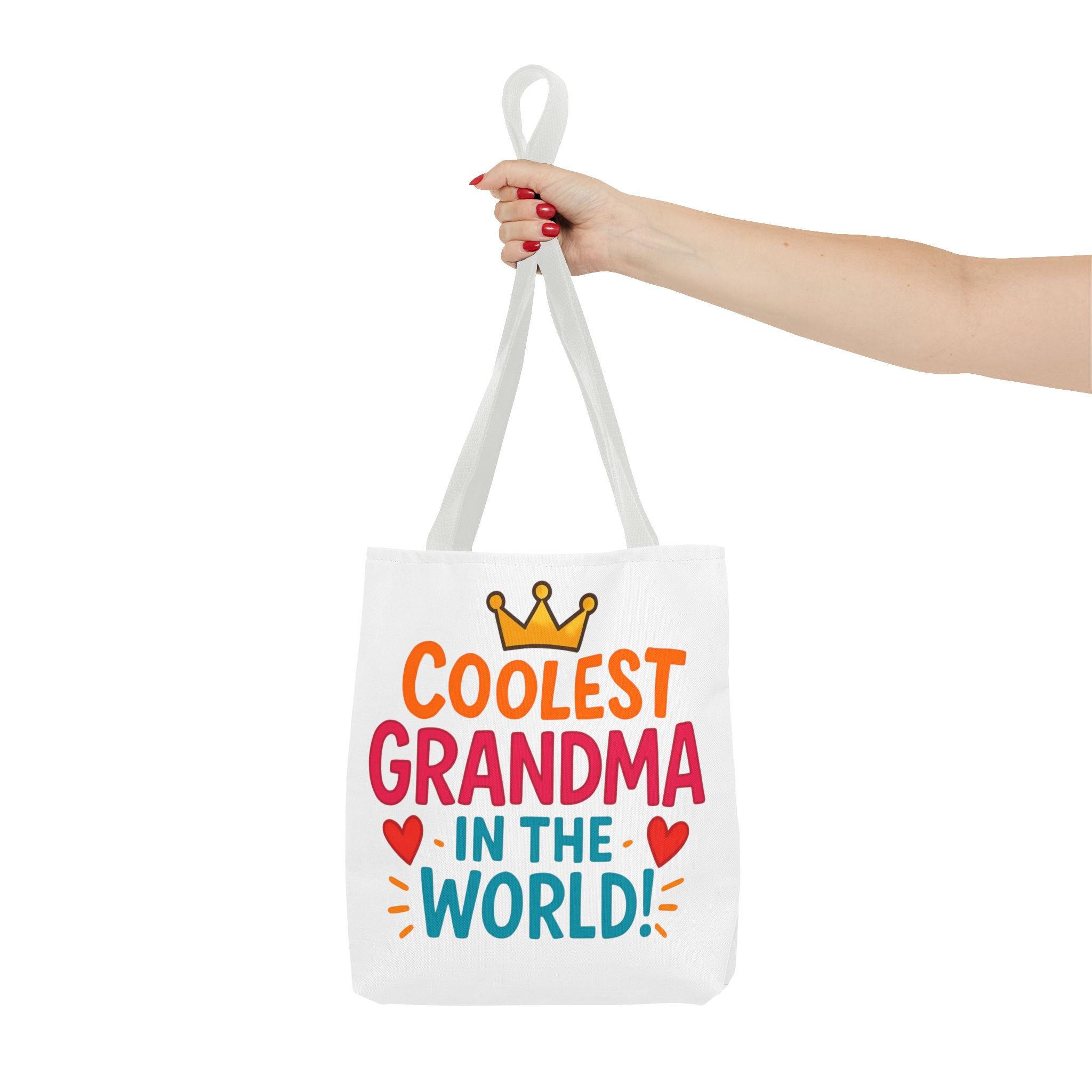 Tote — "Coolest Grandma in the World" Colorful Printed Tote Bag