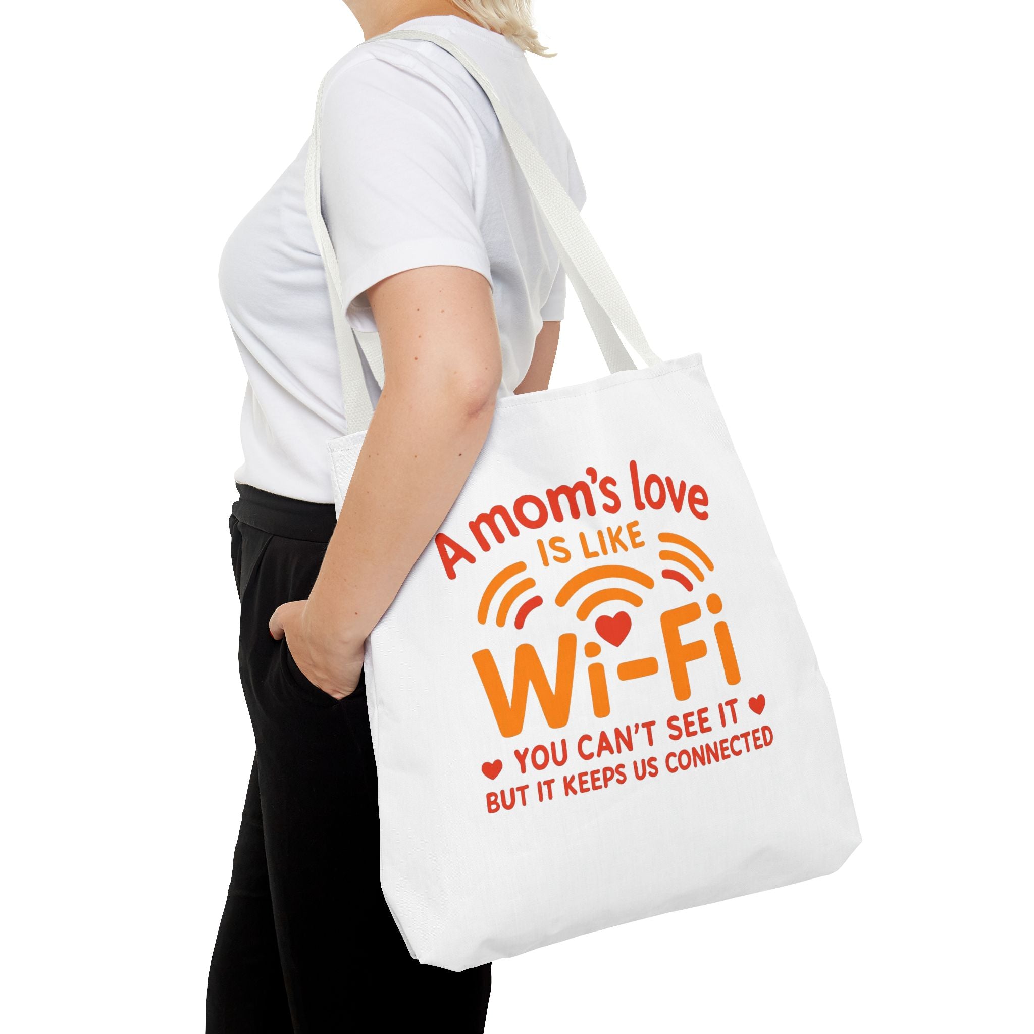 Tote Bag - "A Mom's Love Is Like Wi-Fi" Funny Mother's Day Gift Tote