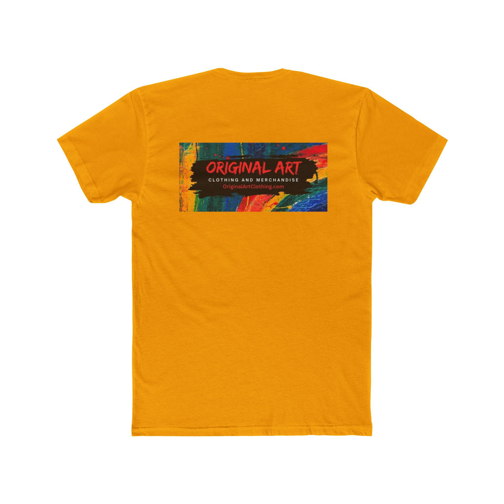 Happy Hour Crew Tee — "Happy Hour" Text Front & Original Art Back Cotton T‑Shirt