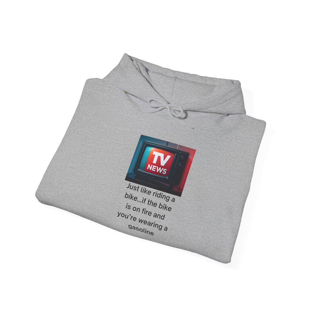 TV News Humor: Unisex Heavy Blend Hoodie