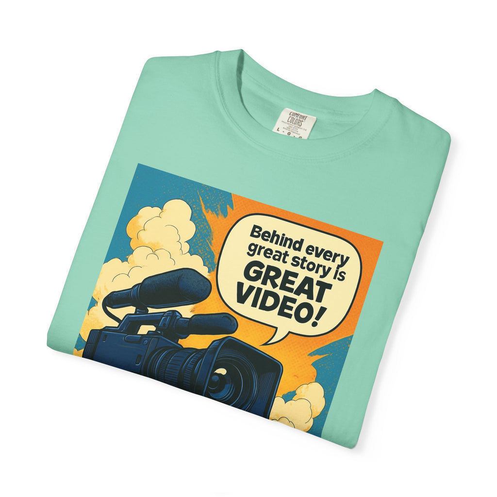 TV News Videographer Unisex Garment-Dyed T-shirt