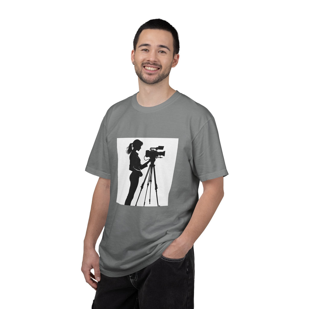 "Behind Every Great Story is Great Video" Female Silhouette Tee