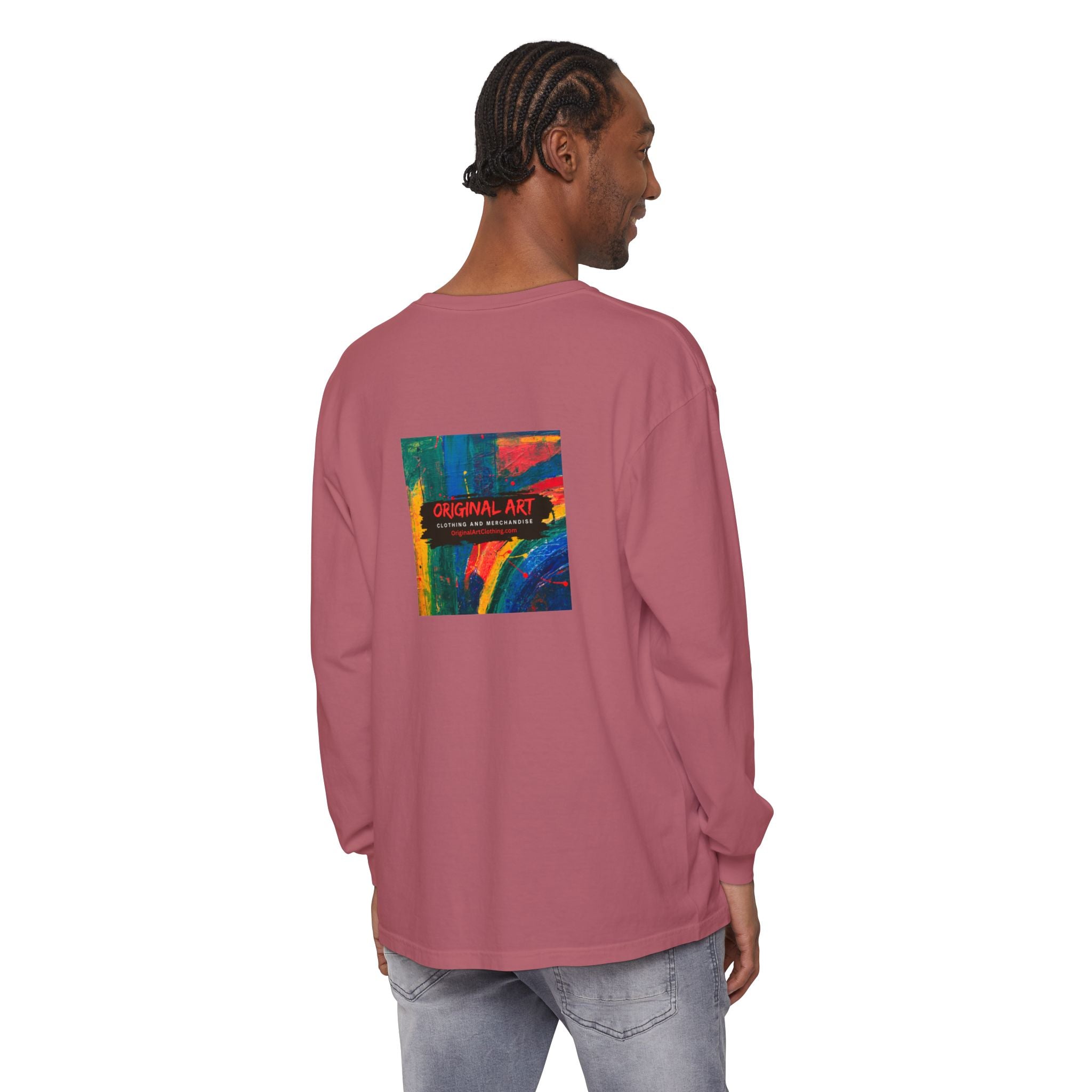 Dog Park Unisex Garment-dyed Long Sleeve T-Shirt