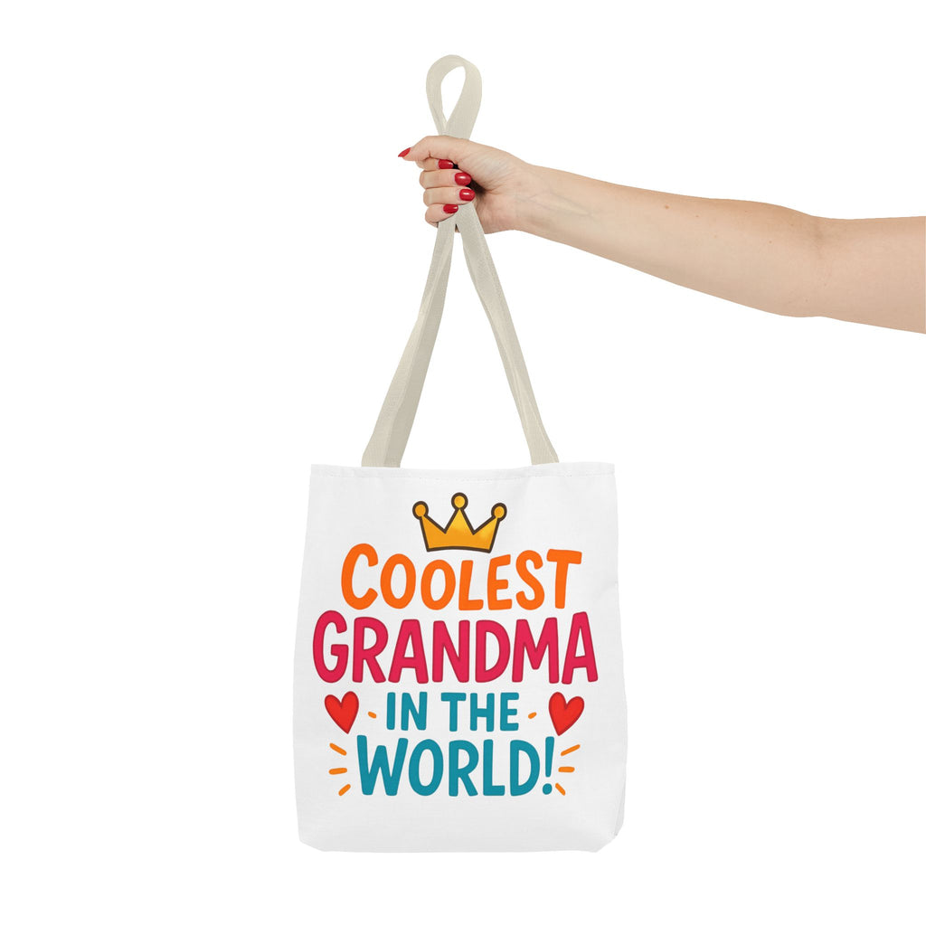 Tote — "Coolest Grandma in the World" Colorful Printed Tote Bag